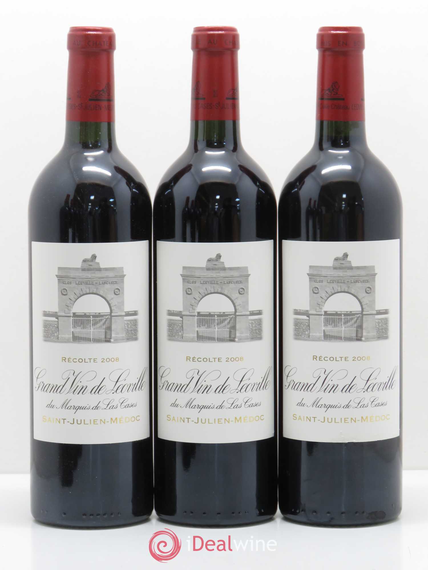 Château Léoville Las Cases 2ème Grand Cru Classé 2008 - Lot de 6 bouteilles - 1