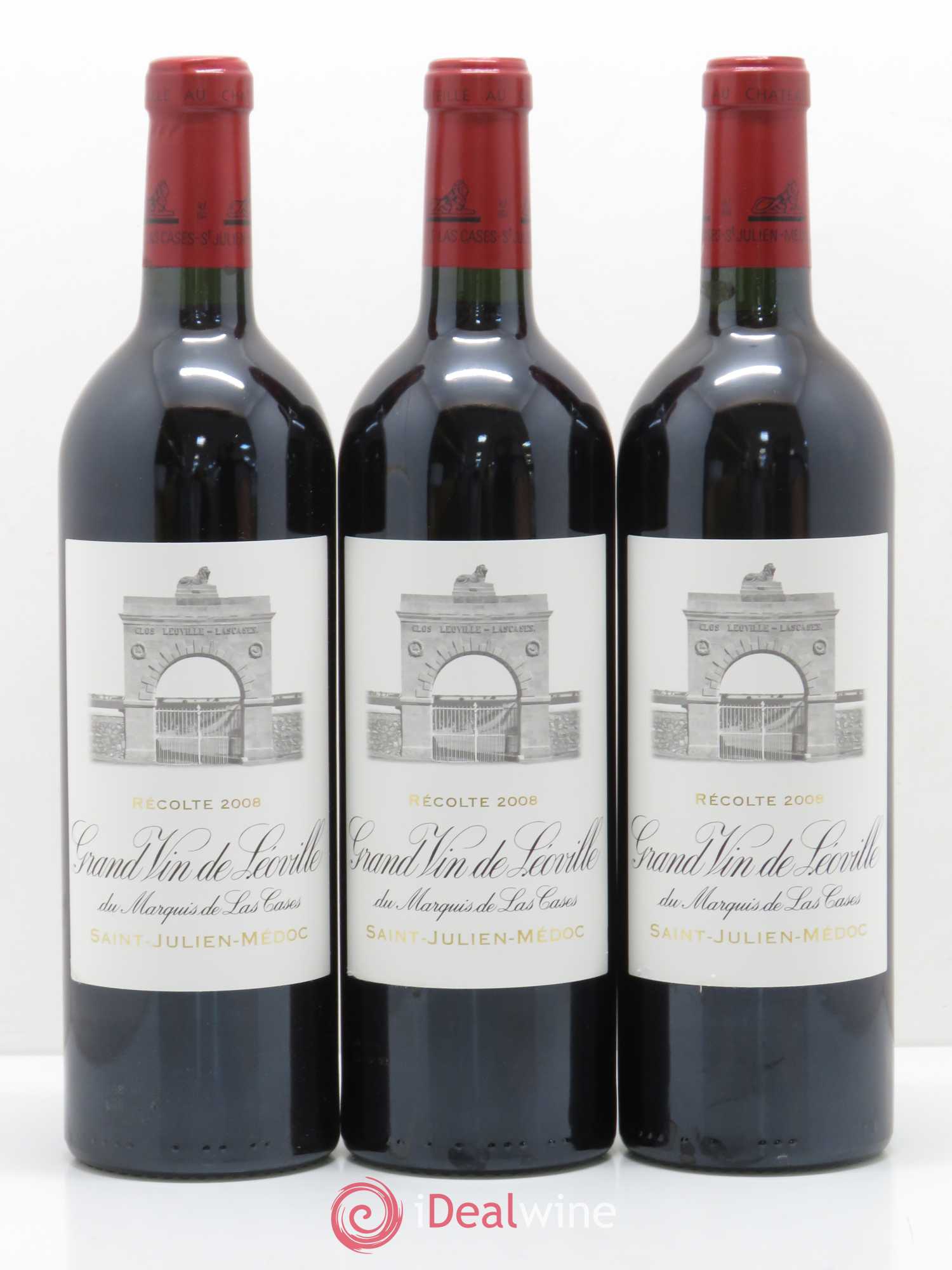 Château Léoville Las Cases 2ème Grand Cru Classé 2008 - Lot de 6 bouteilles - 2