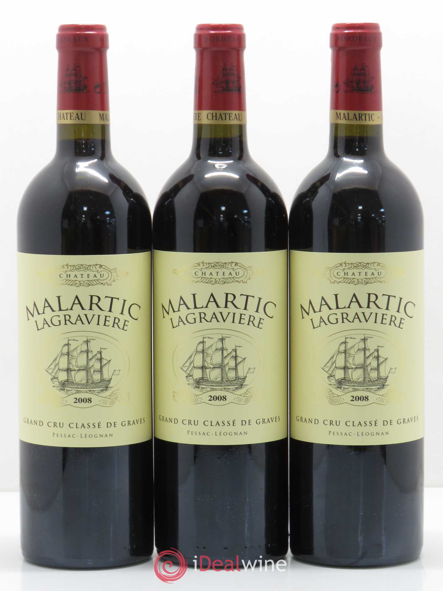 Château Malartic-Lagravière Cru Classé de Graves 2008 - Lot de 12 bouteilles - 1