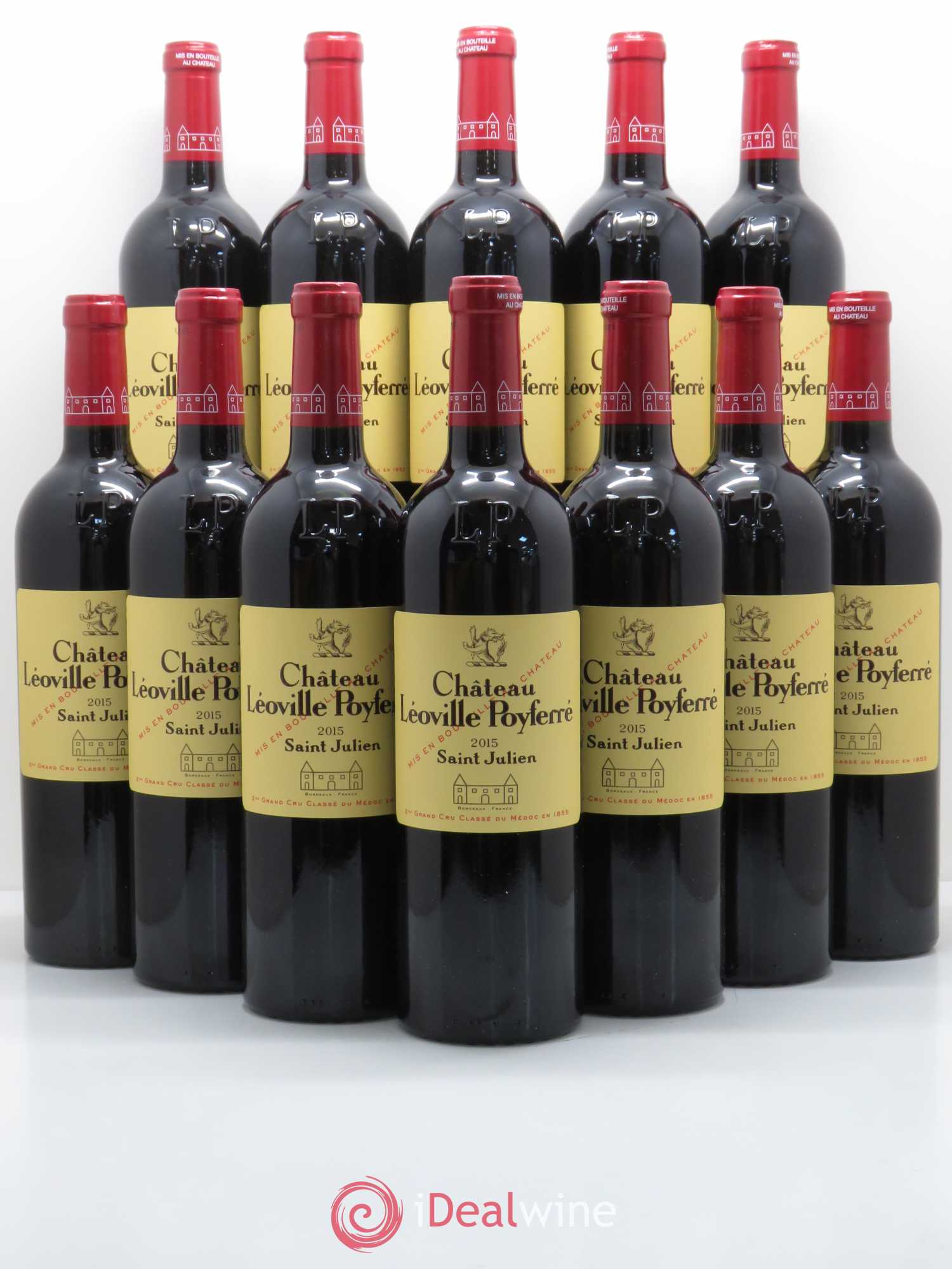 Château Léoville Poyferré 2ème Grand Cru Classé 2015 - Lot de 12 bouteilles - 0