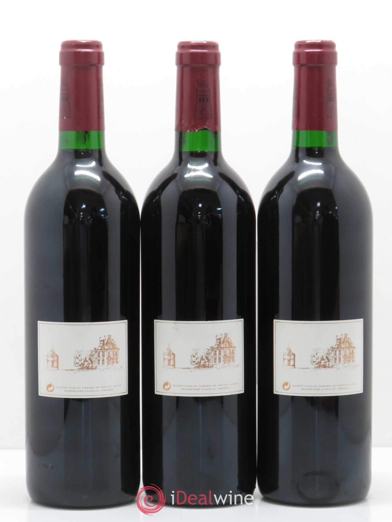 Château Latour 1er Grand Cru Classé 1996 - Lot de 3 bouteilles - 1