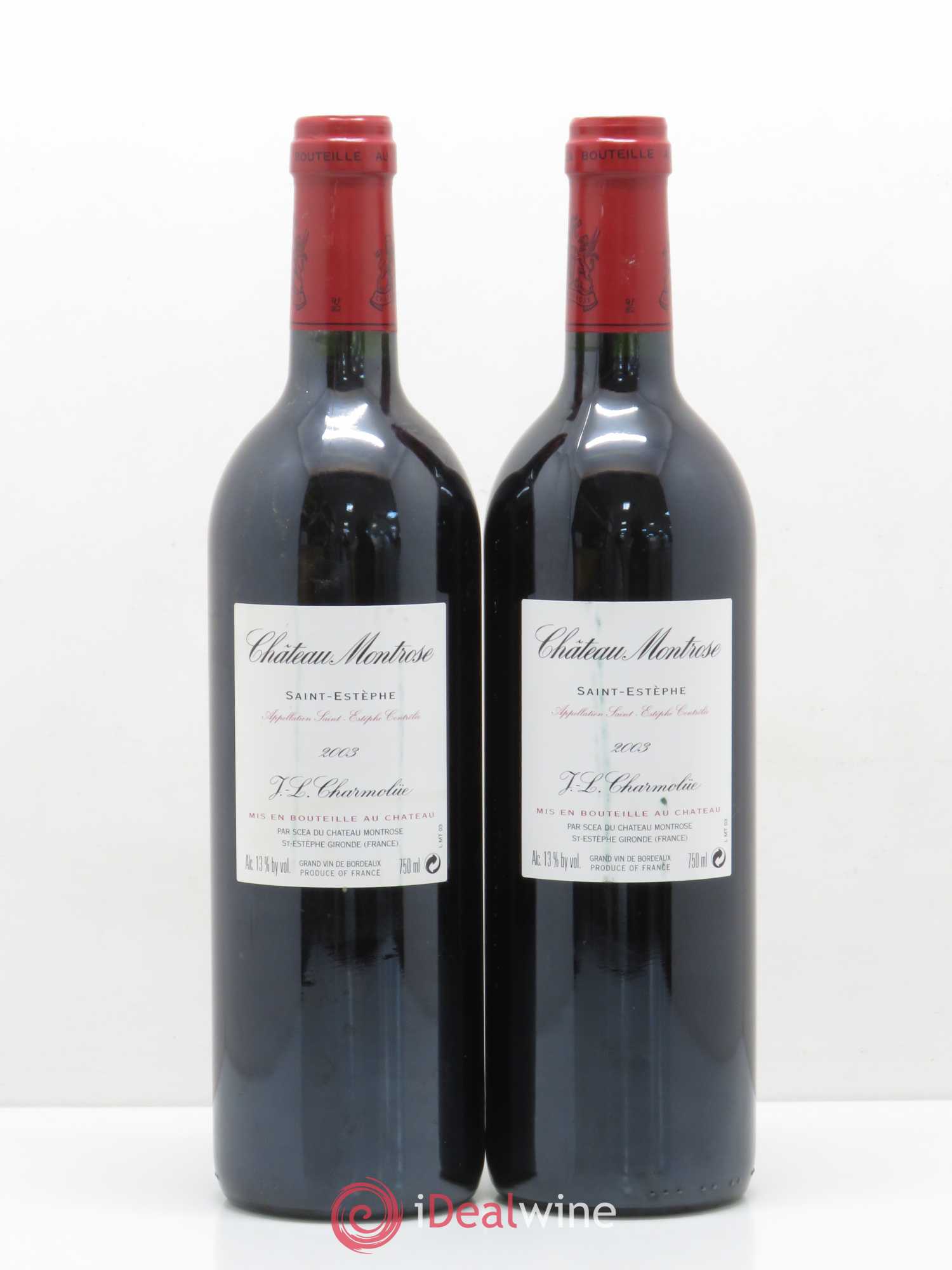 Château Montrose 2ème Grand Cru Classé 2003 - Lot de 2 bouteilles - 1