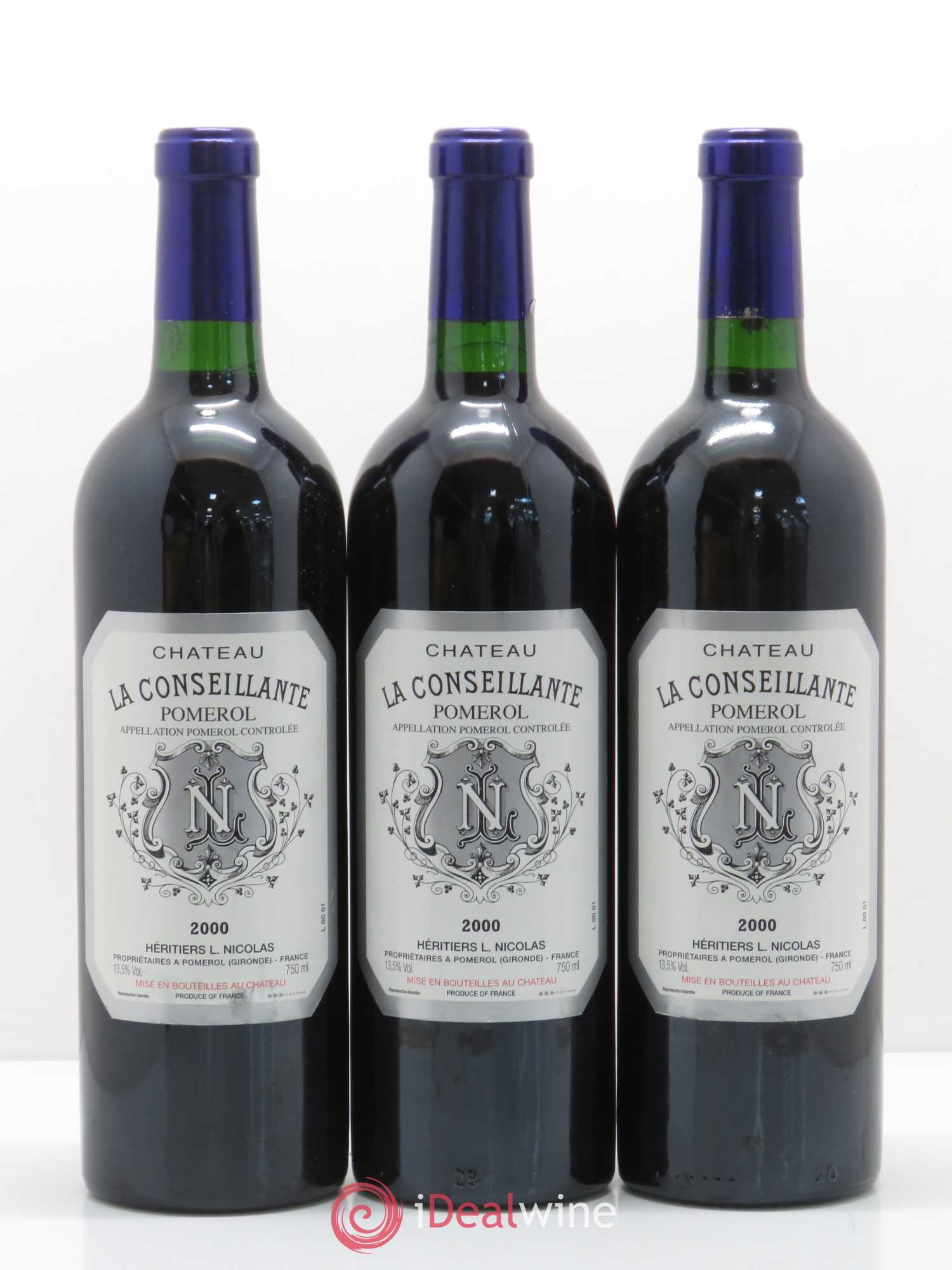 Château la Conseillante 2000 - Lot de 3 bouteilles - 0