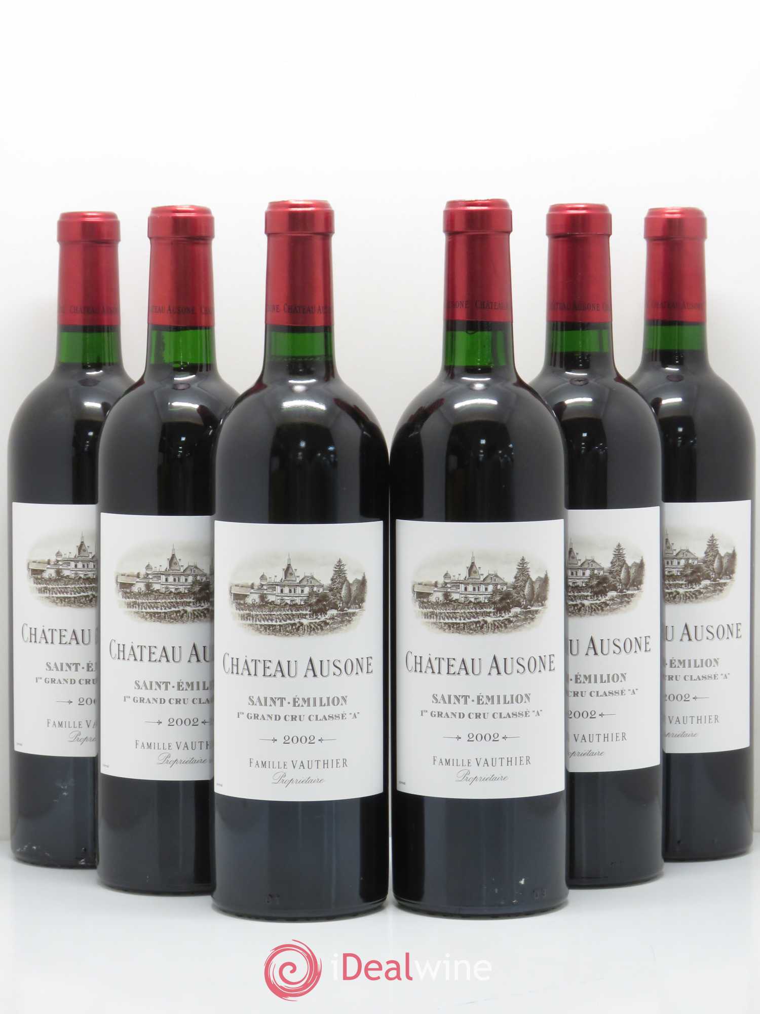 Château Ausone 1er Grand Cru Classé A 2002 - Lot de 6 bouteilles - 0