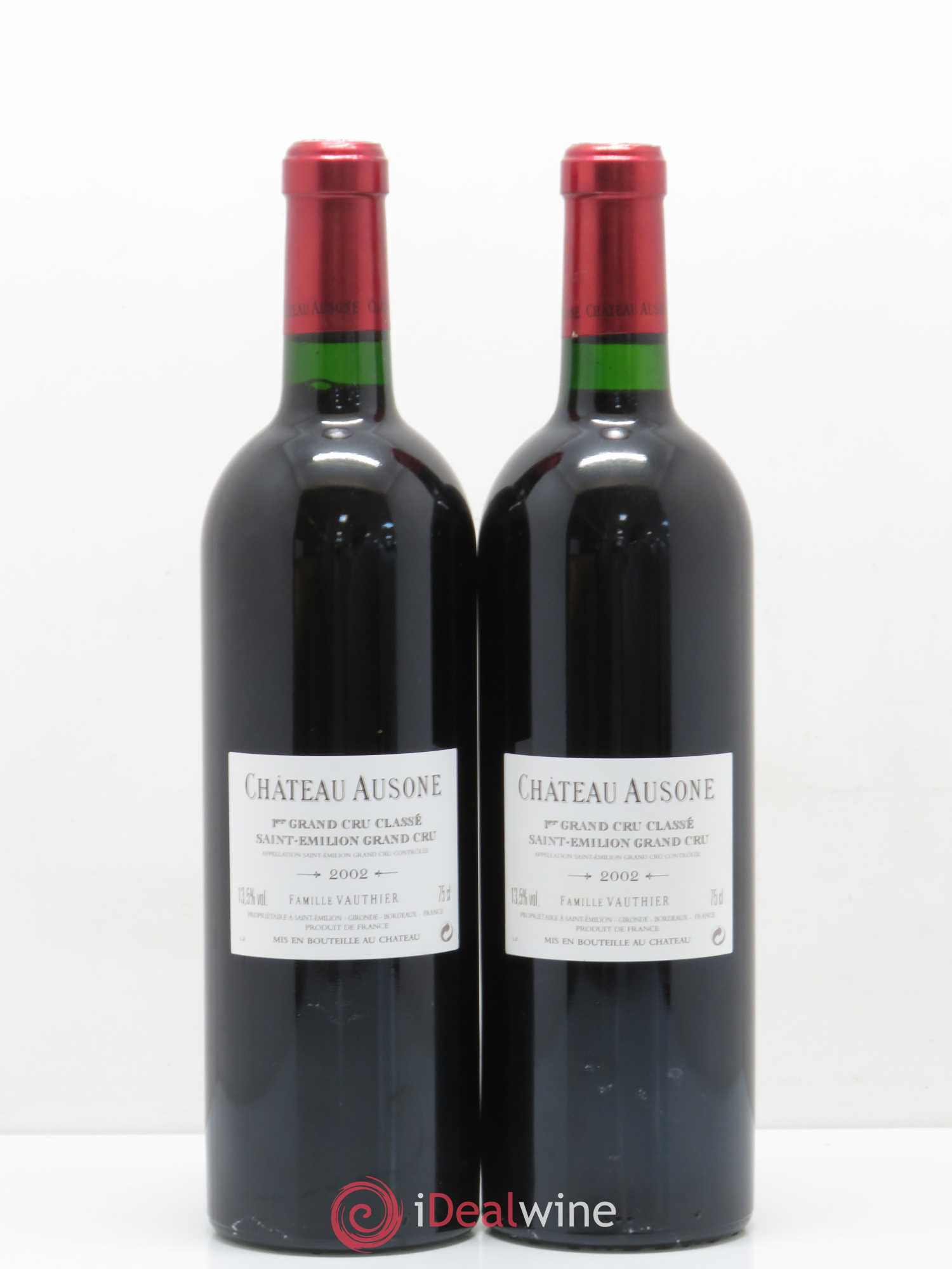 Château Ausone 1er Grand Cru Classé A 2002 - Lot de 2 bouteilles - 1
