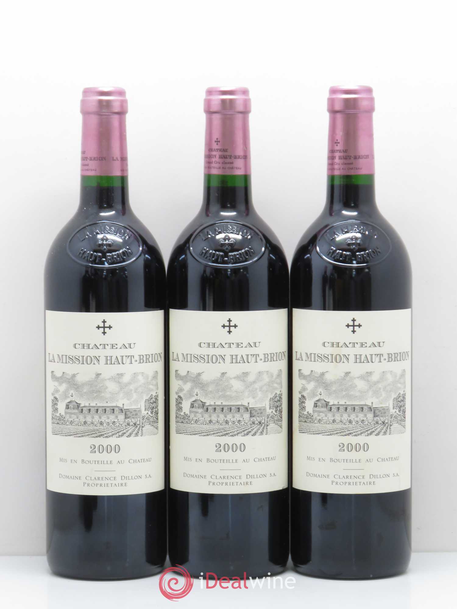 Château la Mission Haut-Brion Cru Classé de Graves 2000 - Lot de 6 bouteilles - 1
