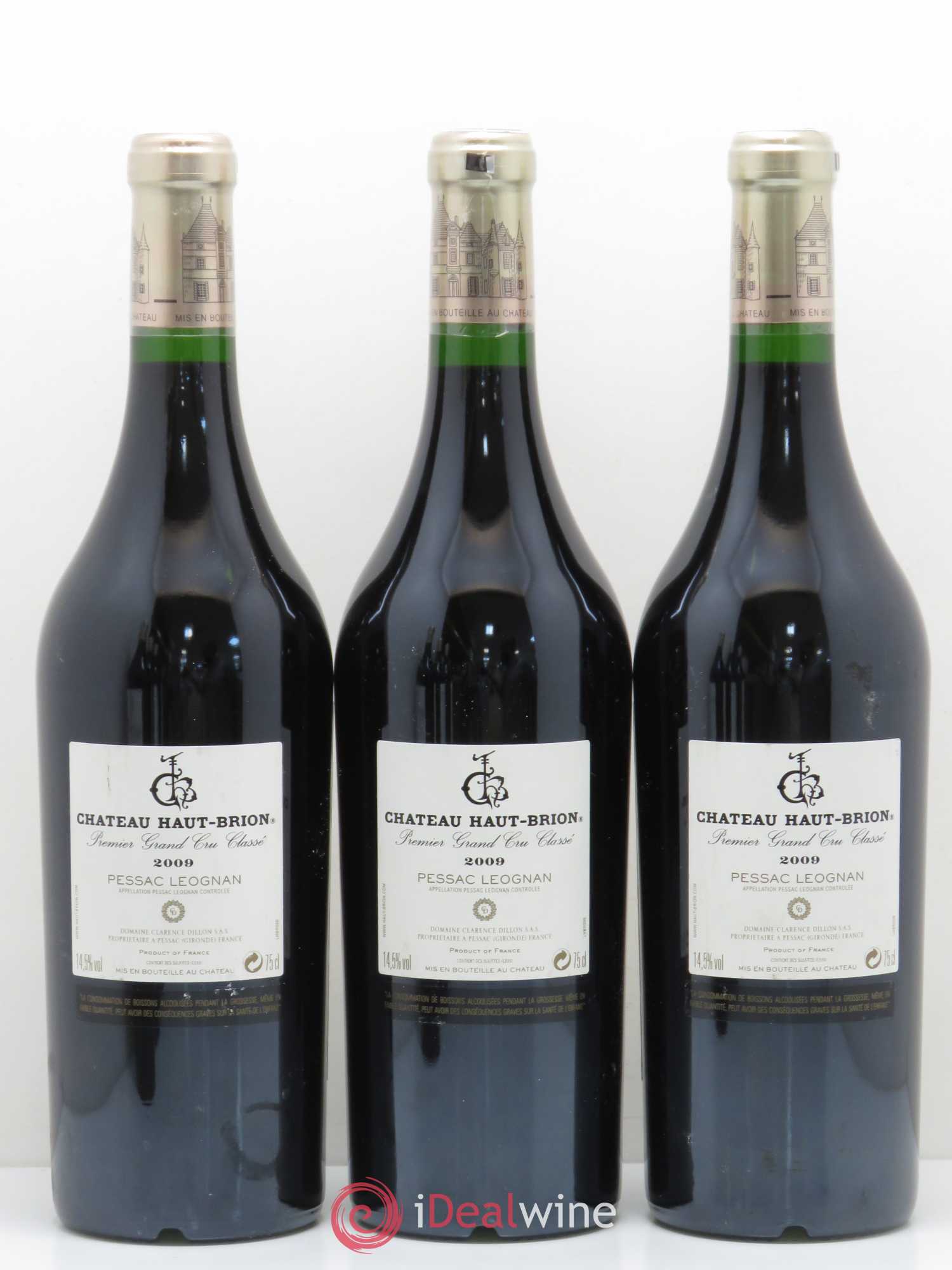 Château Haut Brion 1er Grand Cru Classé 2009 - Lot de 6 bouteilles - 2