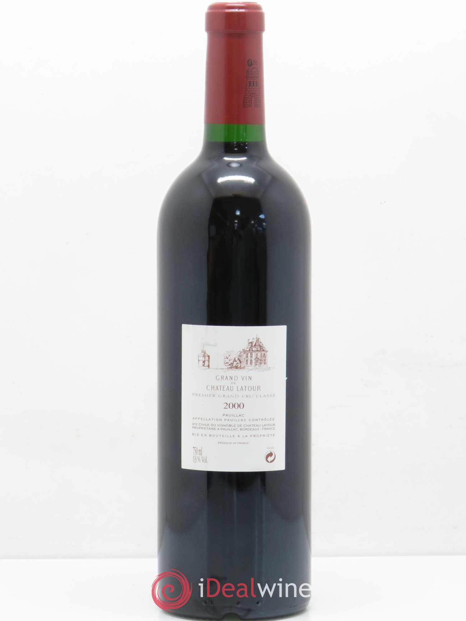 Château Latour 1er Grand Cru Classé 2000 - Lot de 1 bouteille - 1