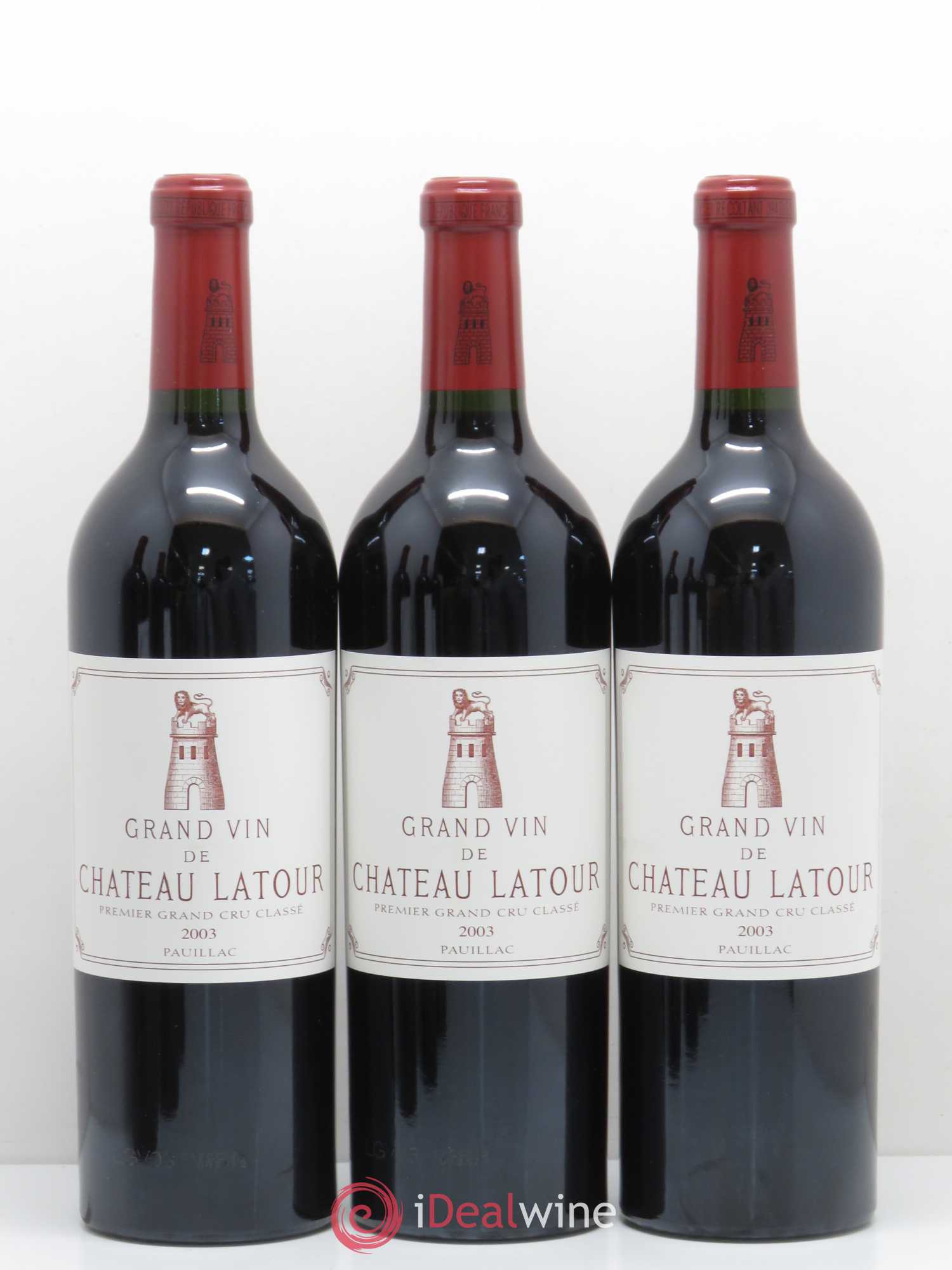 Château Latour 1er Grand Cru Classé 2003 - Lot de 6 bouteilles - 1