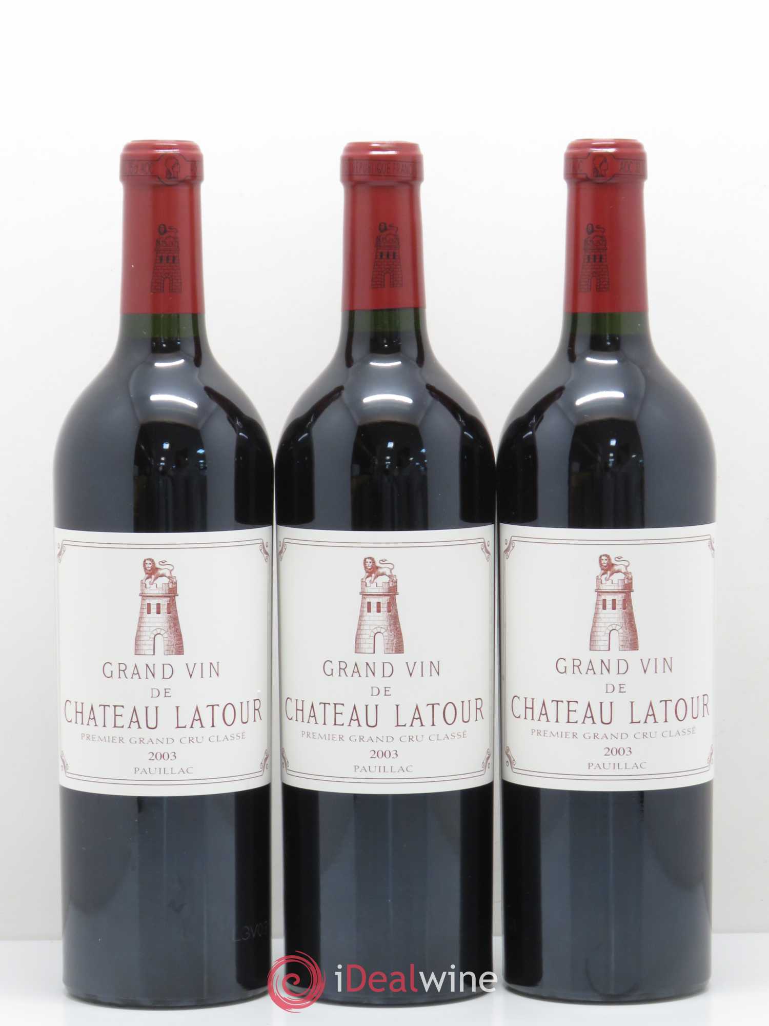 Château Latour 1er Grand Cru Classé 2003 - Lot de 6 bouteilles - 3