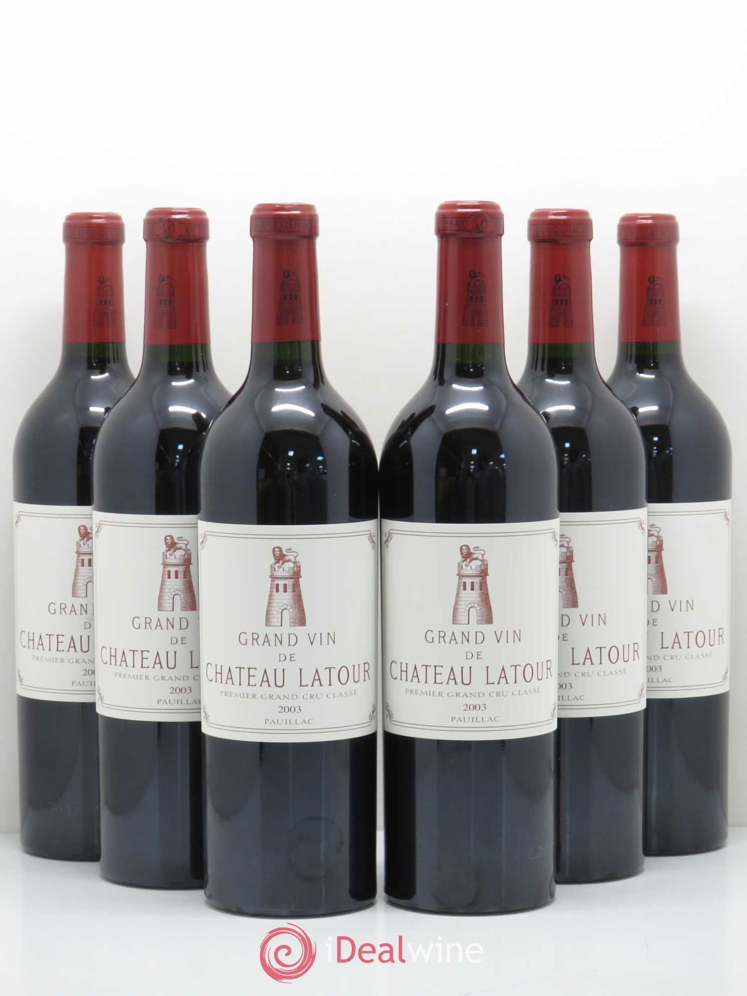 Château Latour 1er Grand Cru Classé 2003 - Lot de 6 bouteilles - 0