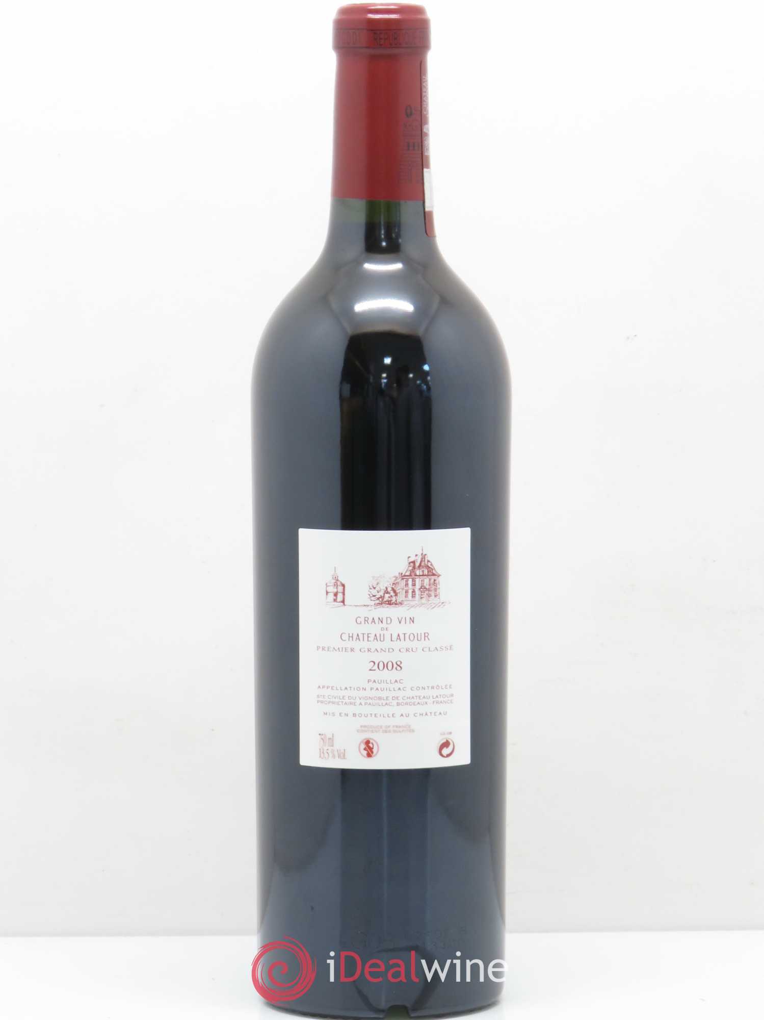 Château Latour 1er Grand Cru Classé 2008 - Lot de 1 bouteille - 1