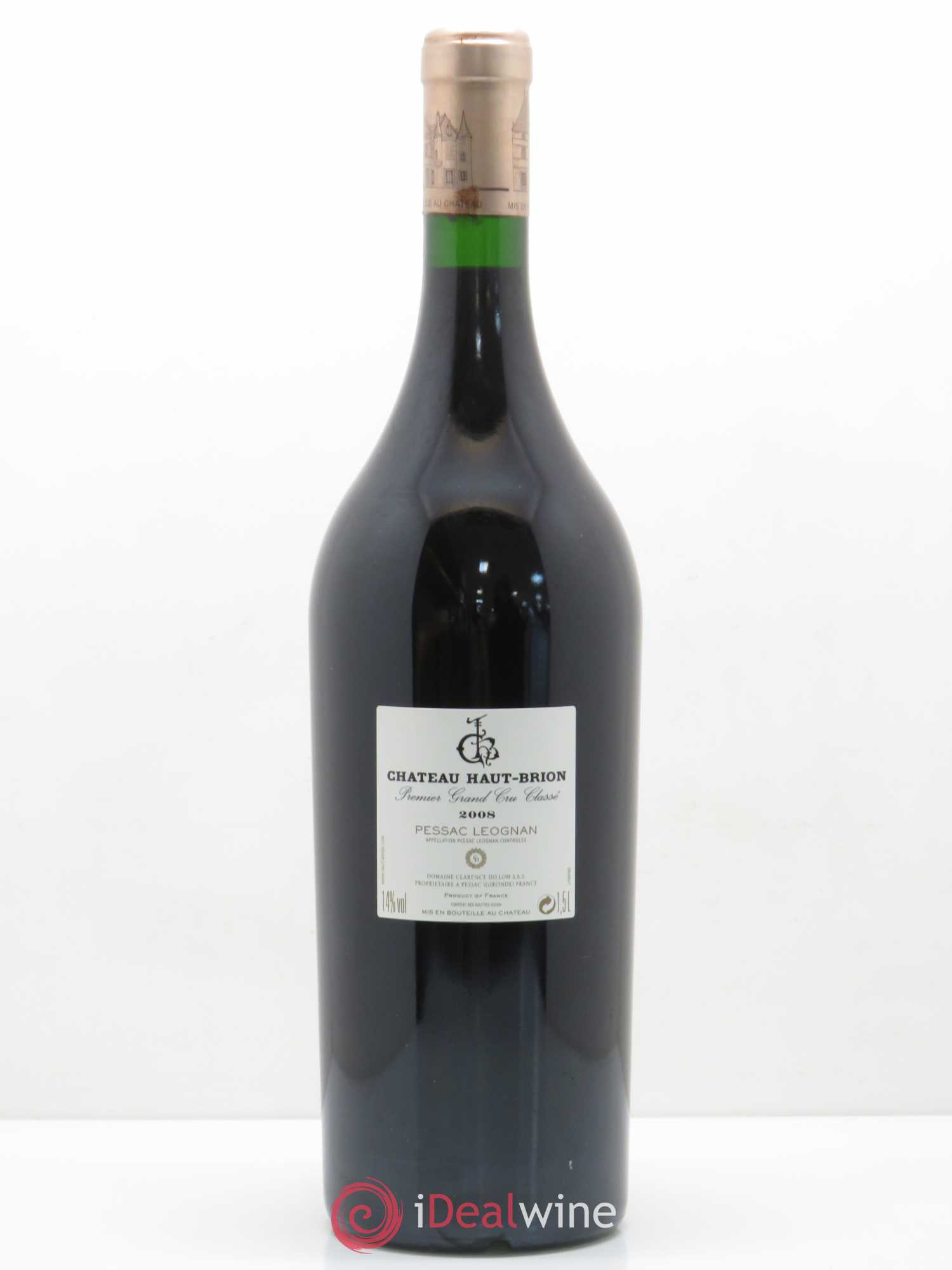 Château Haut Brion 1er Grand Cru Classé 2008 - Lot de 1 magnum - 1