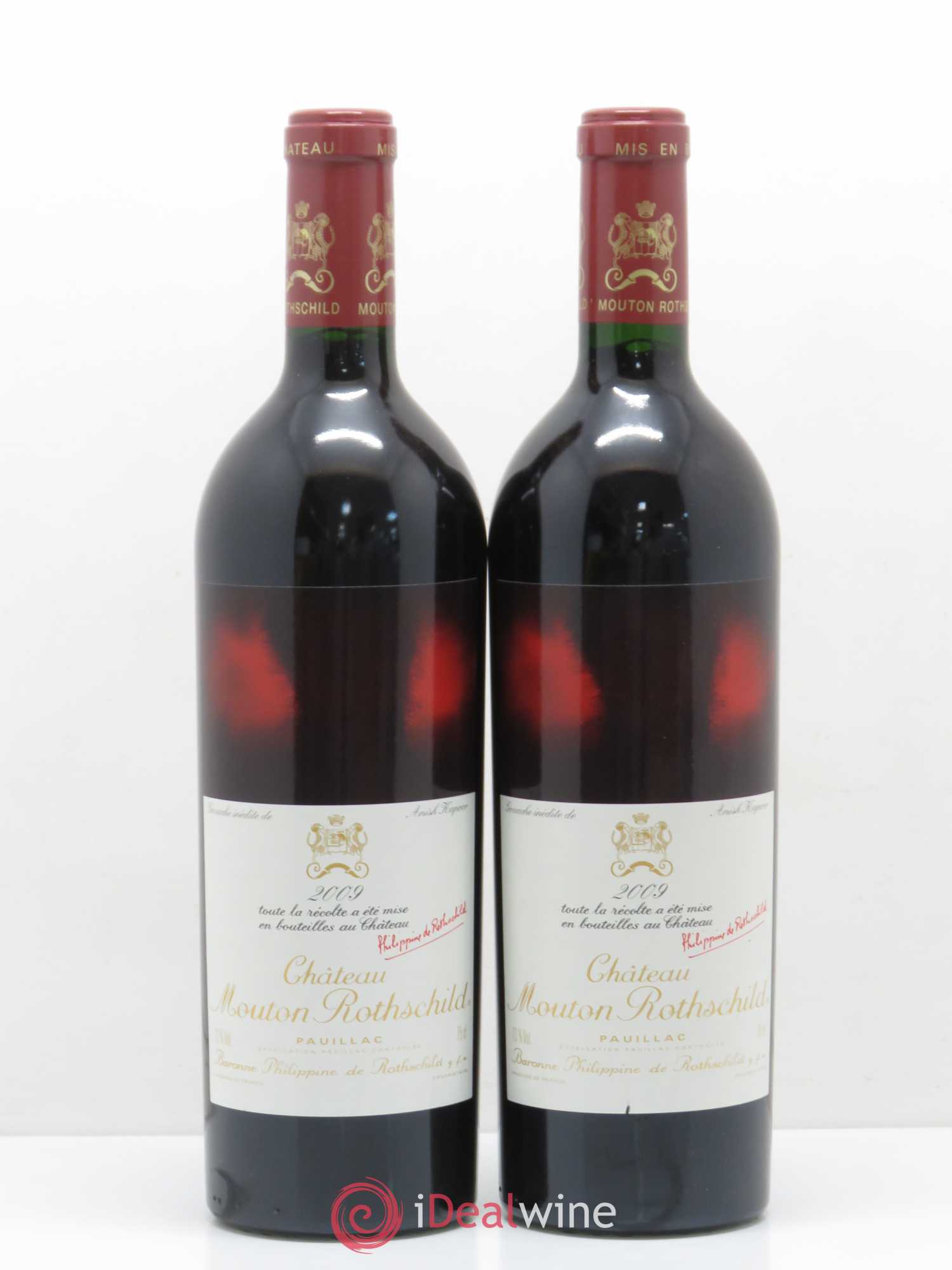 Château Mouton Rothschild 1er Grand Cru Classé 2009 - Lot de 2 bouteilles - 0