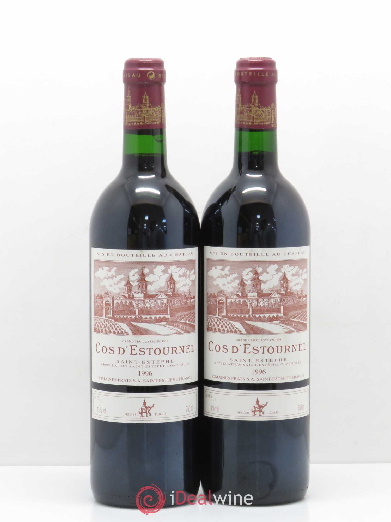 Cos d'Estournel 2ème Grand Cru Classé 1996 - Lot de 2 bouteilles - 0
