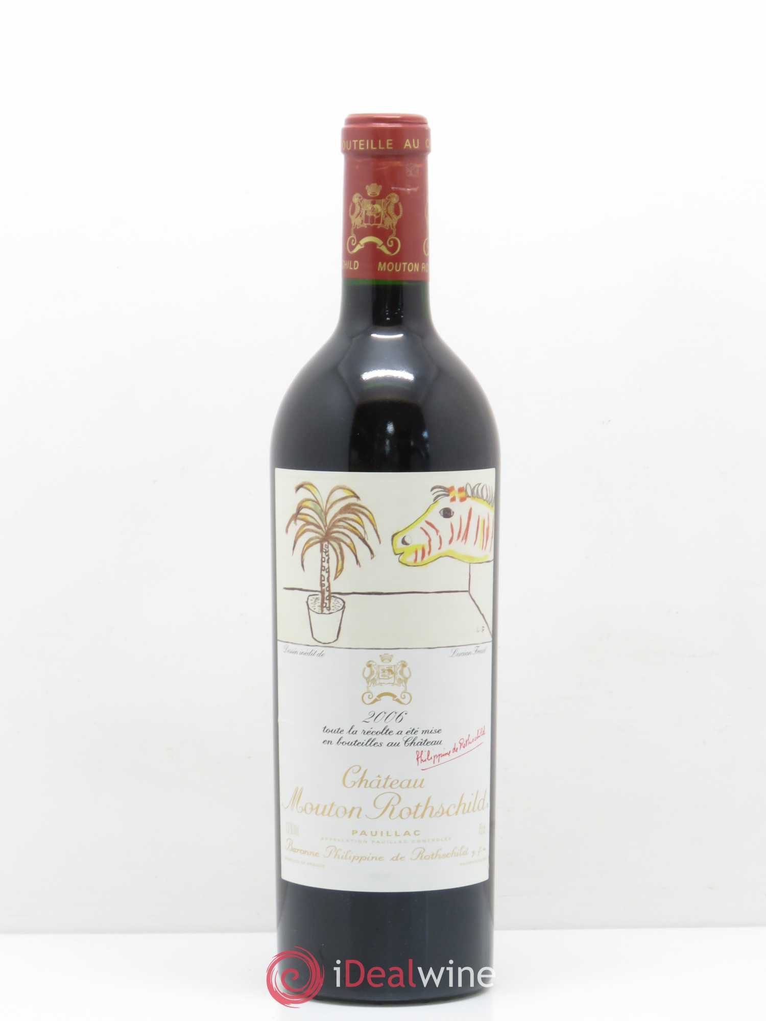 Château Mouton Rothschild 1er Grand Cru Classé 2006 - Lot de 1 bouteille - 0