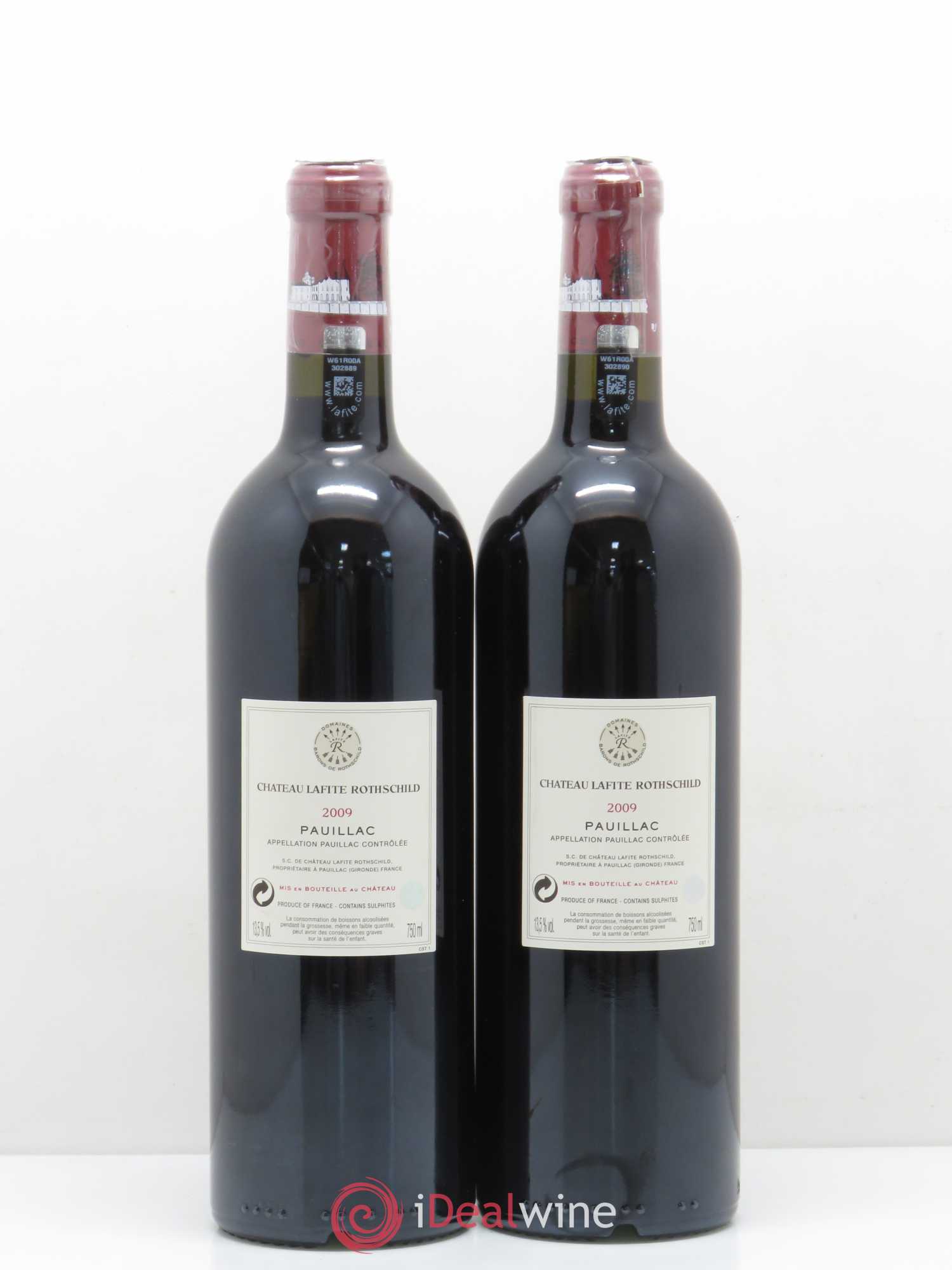 Château Lafite Rothschild 1er Grand Cru Classé 2009 - Lot de 2 bouteilles - 1