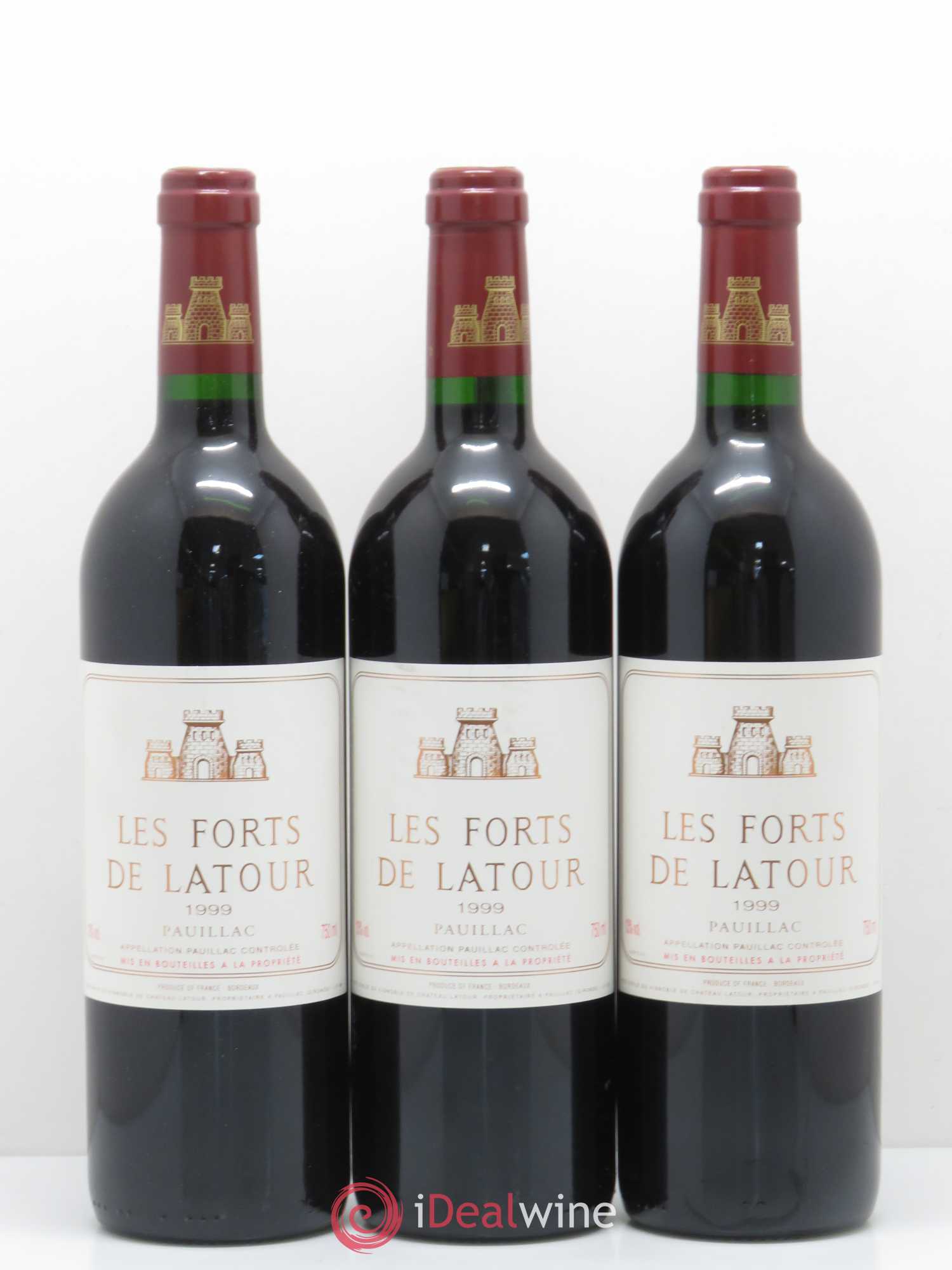 Les Forts de Latour Second Vin 1999 - Lot de 3 bouteilles - 0