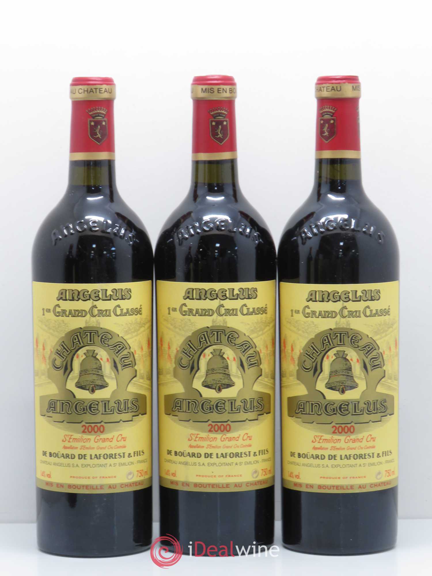 Château Angélus 1er Grand Cru Classé A 2000 - Lot de 5 bouteilles - 1