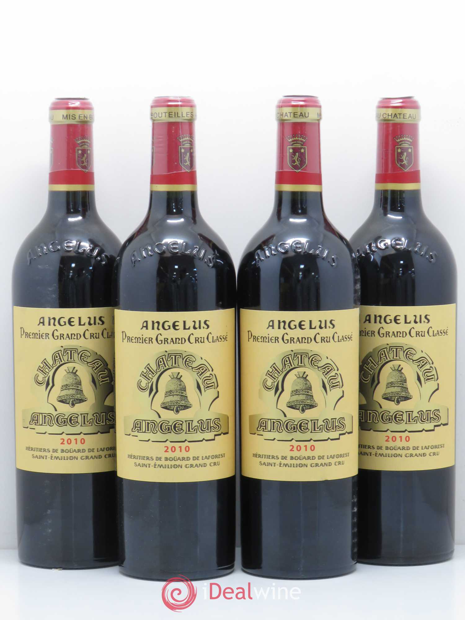 Château Angélus 1er Grand Cru Classé A 2010 - Lot de 4 bouteilles - 0