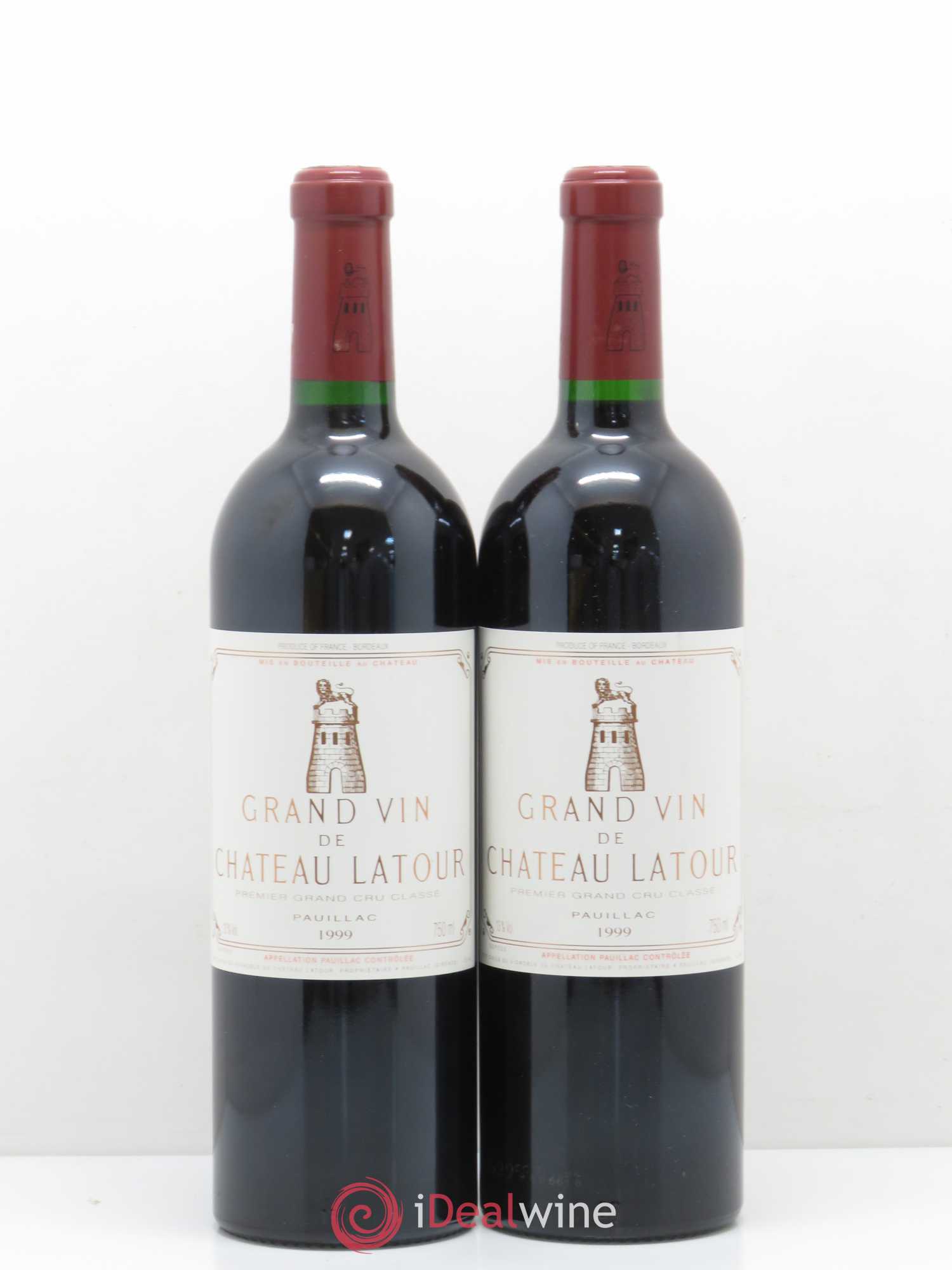 Château Latour 1er Grand Cru Classé 1999 - Lot de 2 bouteilles - 0