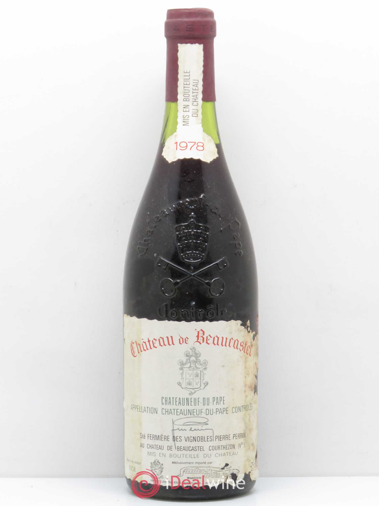 Châteauneuf-du-Pape Château de Beaucastel Famille Perrin 1978 - Lot de 1 bouteille - 0