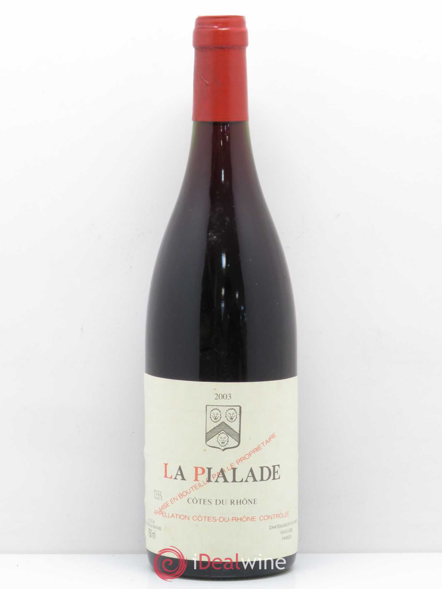 Côtes-du-Rhône La Pialade Emmanuel Reynaud 2003 - Lot de 1 bouteille - 0