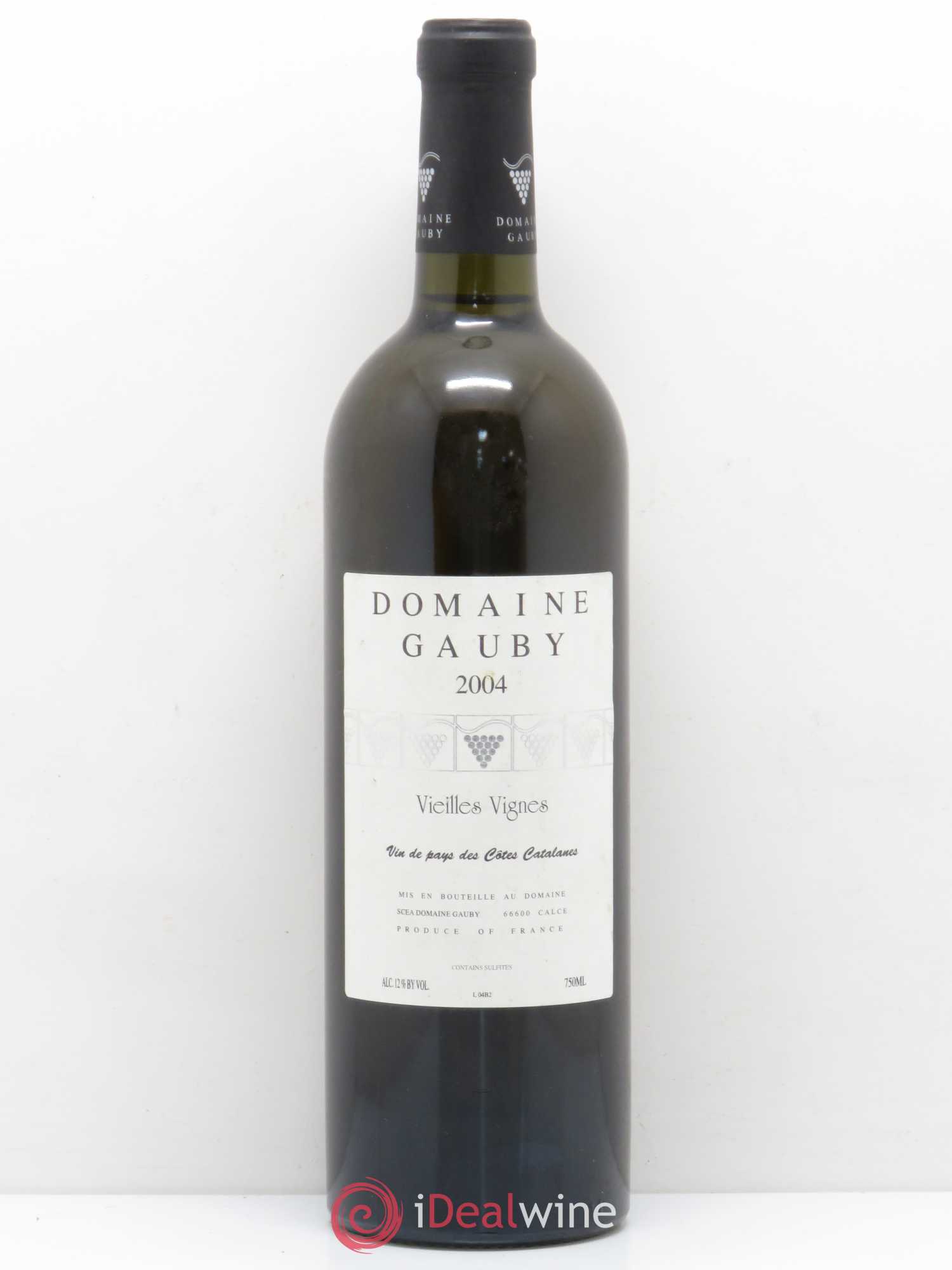 Côtes Catalanes Vieilles vignes Gauby (Domaine) 2004 - Lot de 1 bouteille - 0