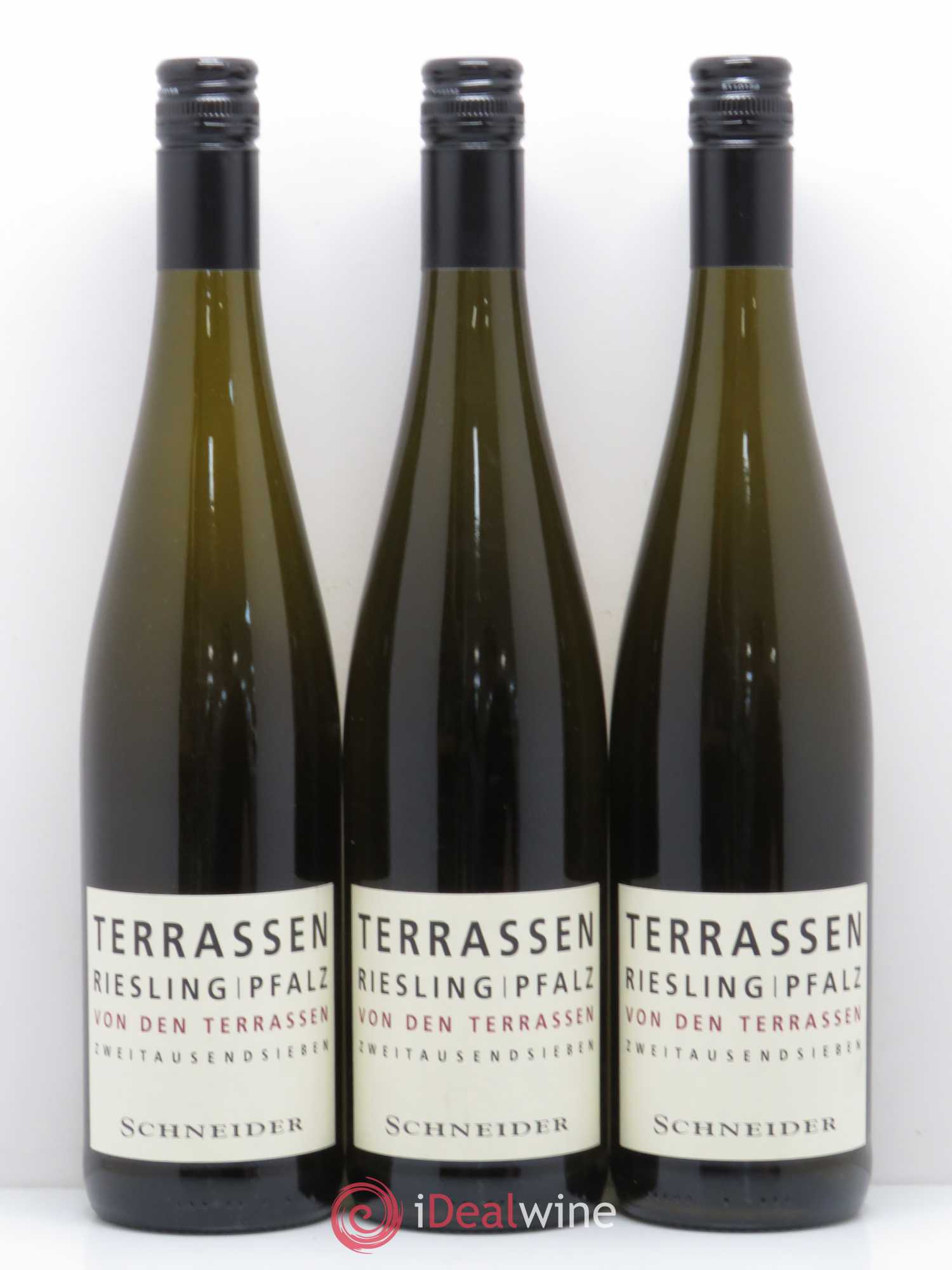 Riesling Pfalz Von Den Terrassen Zweitausendsieben Weingut Schneider 2007 - Posten von 6 Flaschen - 3