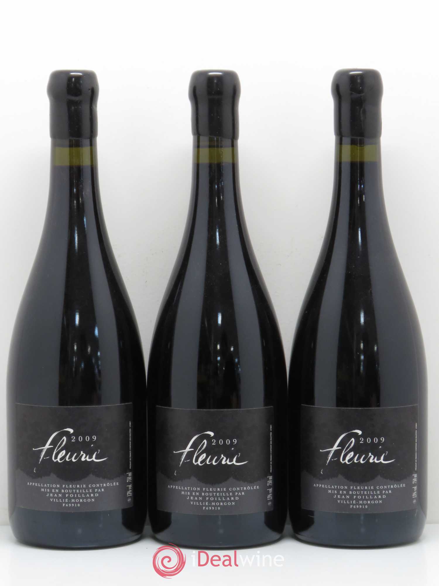 Fleurie Jean Foillard 2009 - Lot de 3 bouteilles - 0