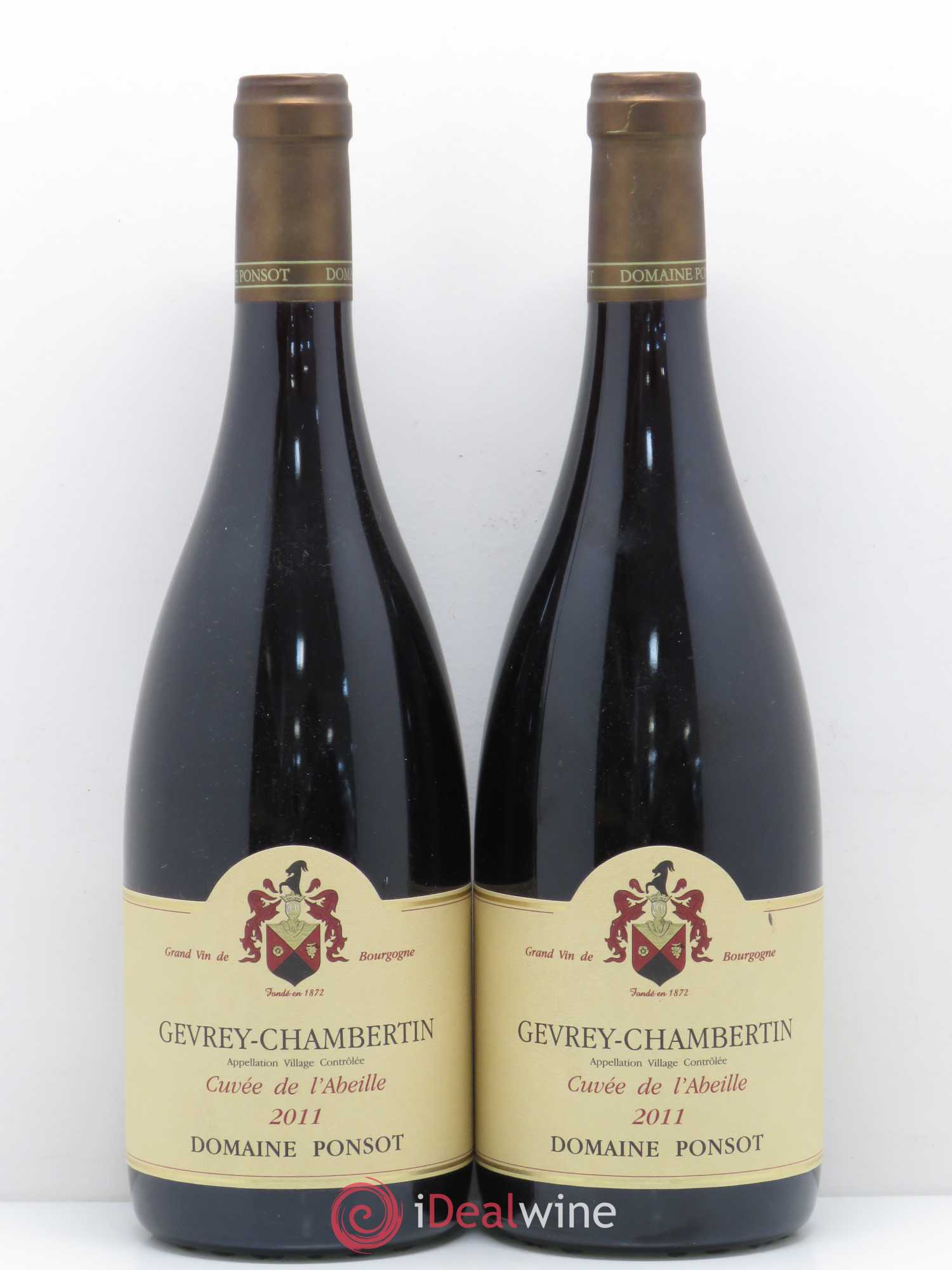Gevrey-Chambertin Cuvée de l'Abeille Ponsot (Domaine) 2011 - Lot de 2 bouteilles - 0