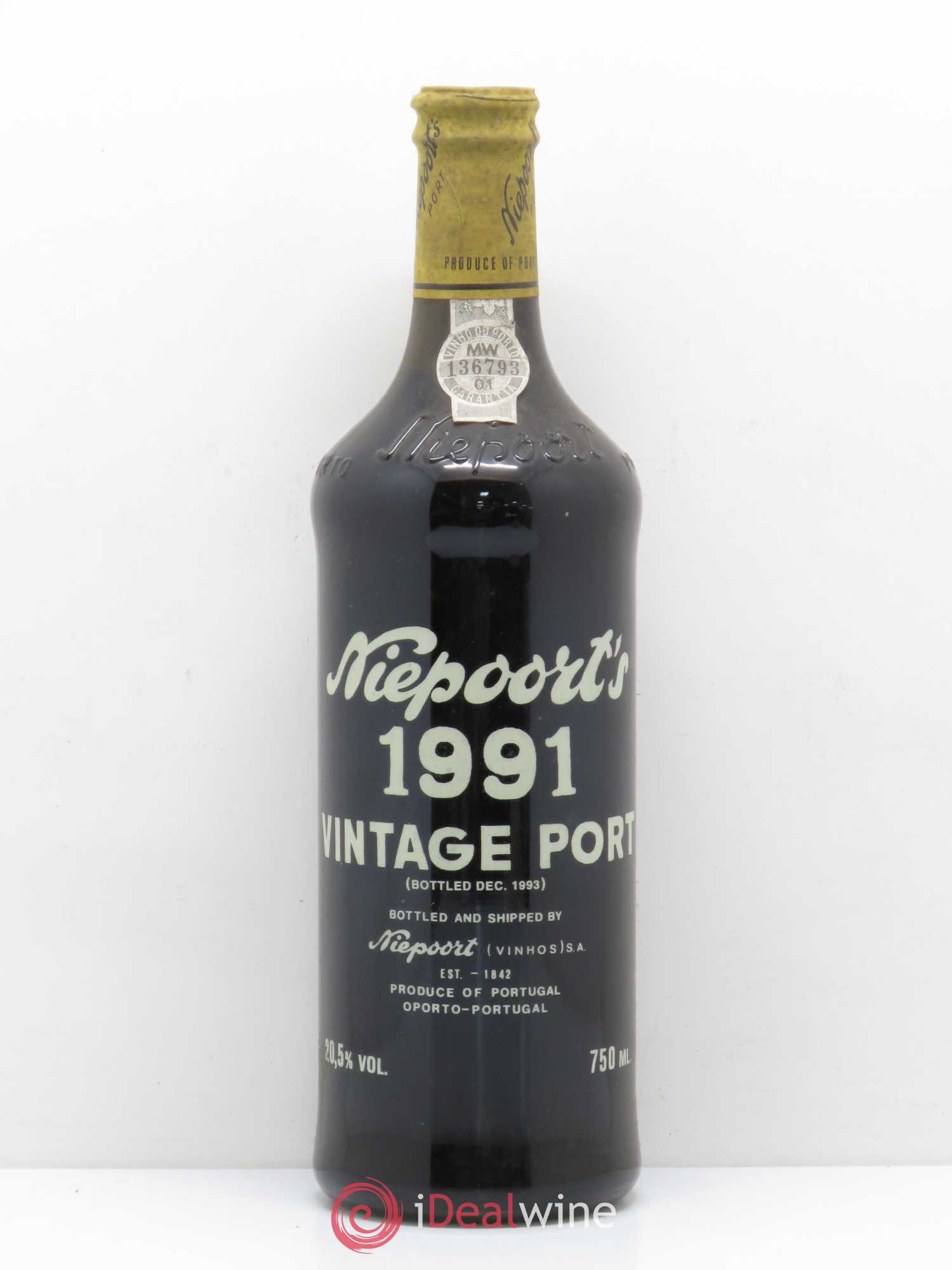 Porto Vintage Niepoorts 1991 - Posten von 1 Flasche - 0