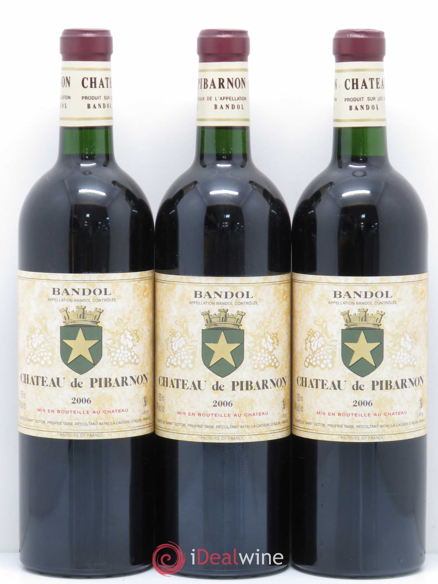 Bandol Château de Pibarnon Comte de Saint-Victor 2006 - Lot de 6 bouteilles - 2