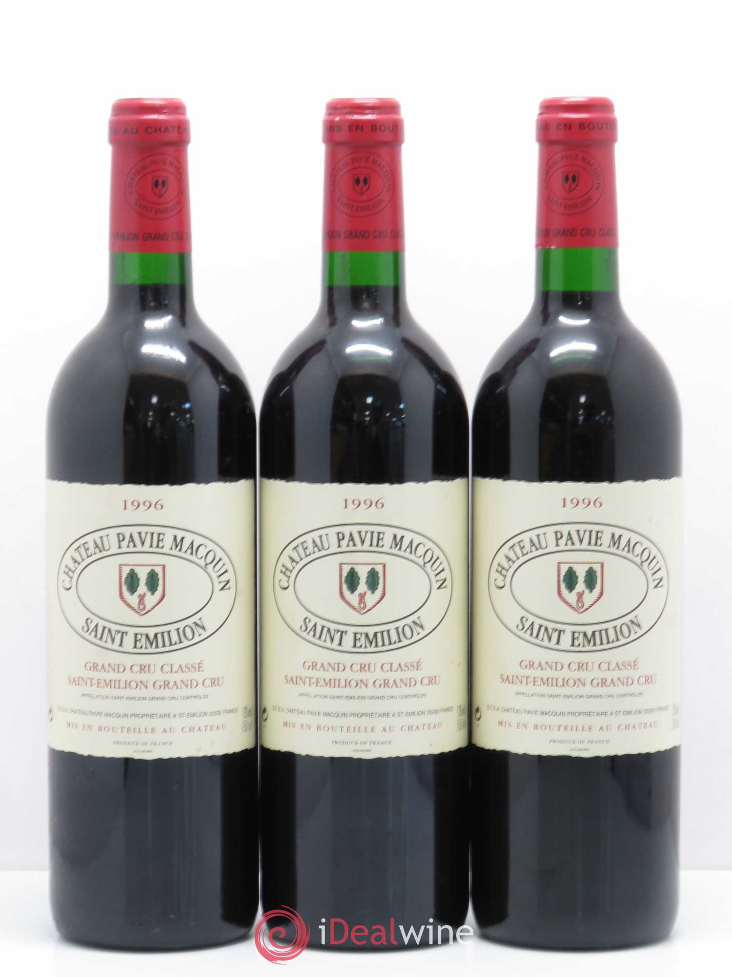 Château Pavie Macquin 1er Grand Cru Classé B 1996 - Lot de 6 bouteilles - 2
