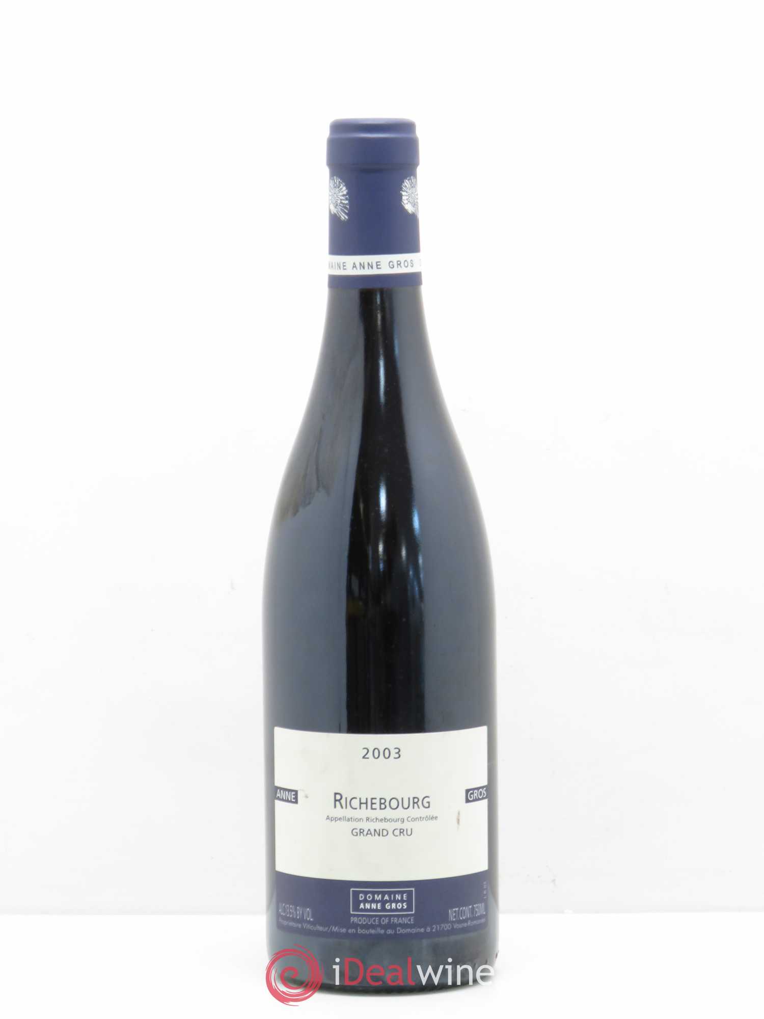 Richebourg Grand Cru Anne Gros 2003 - Lot de 1 bouteille - 0