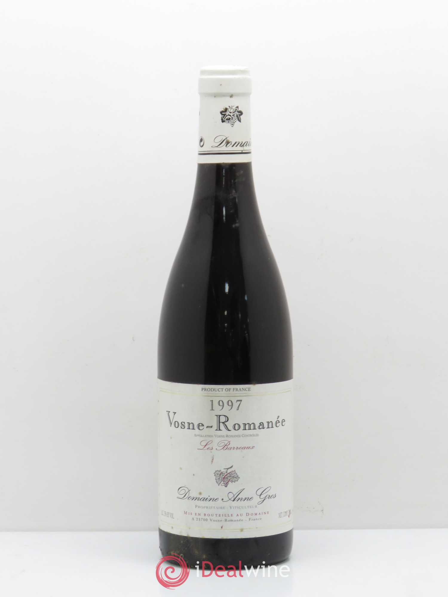 Vosne-Romanée Les Barreaux Anne Gros 1997 - Lot de 1 bouteille - 0
