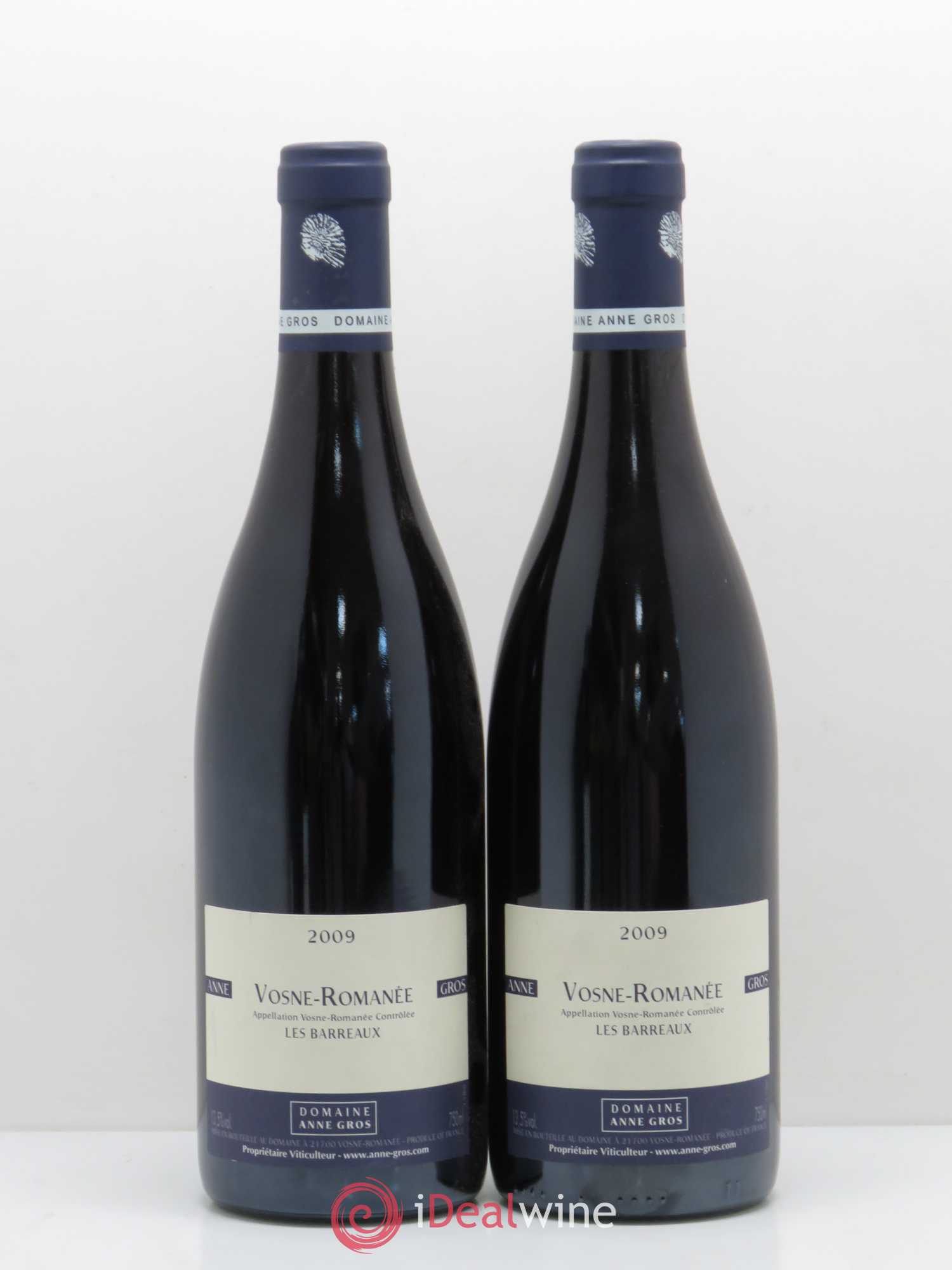 Vosne-Romanée Les Barreaux Anne Gros 2009 - Lot de 2 bouteilles - 0