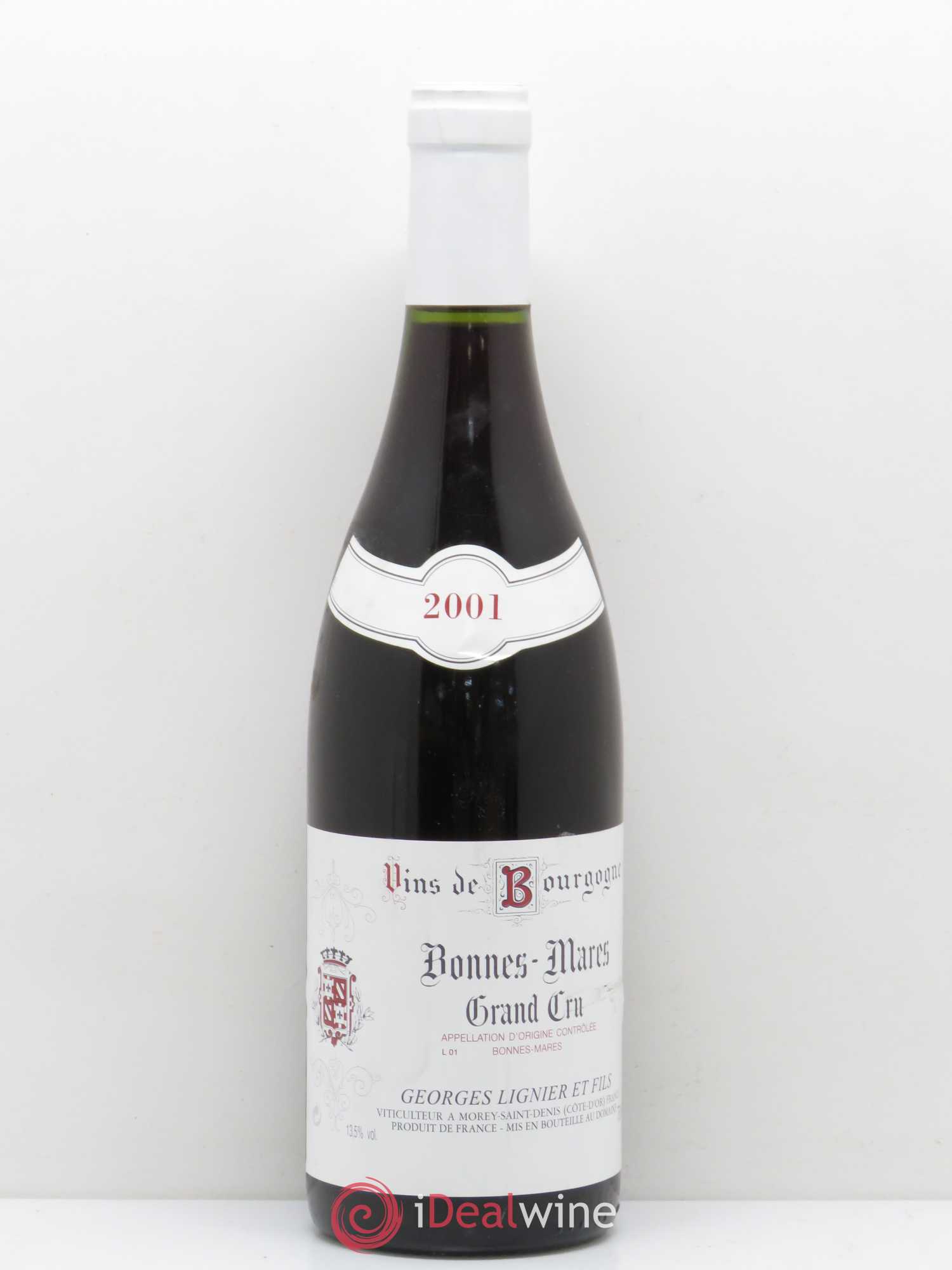 Bonnes-Mares Grand Cru Georges Lignier (Domaine) 2001 - Lot de 1 bouteille - 0