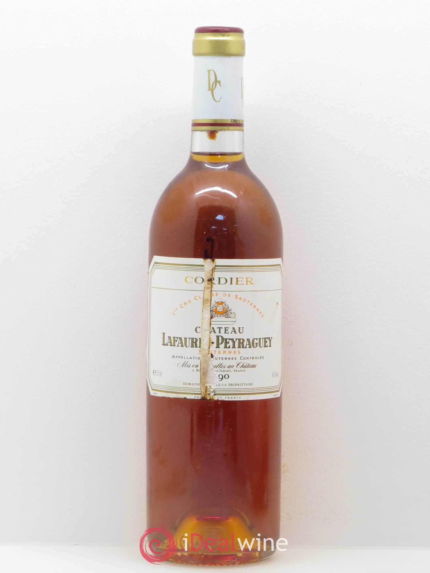 Château Lafaurie-Peyraguey 1er Grand Cru Classé 1990 - Lotto di 1 bottiglia - 0