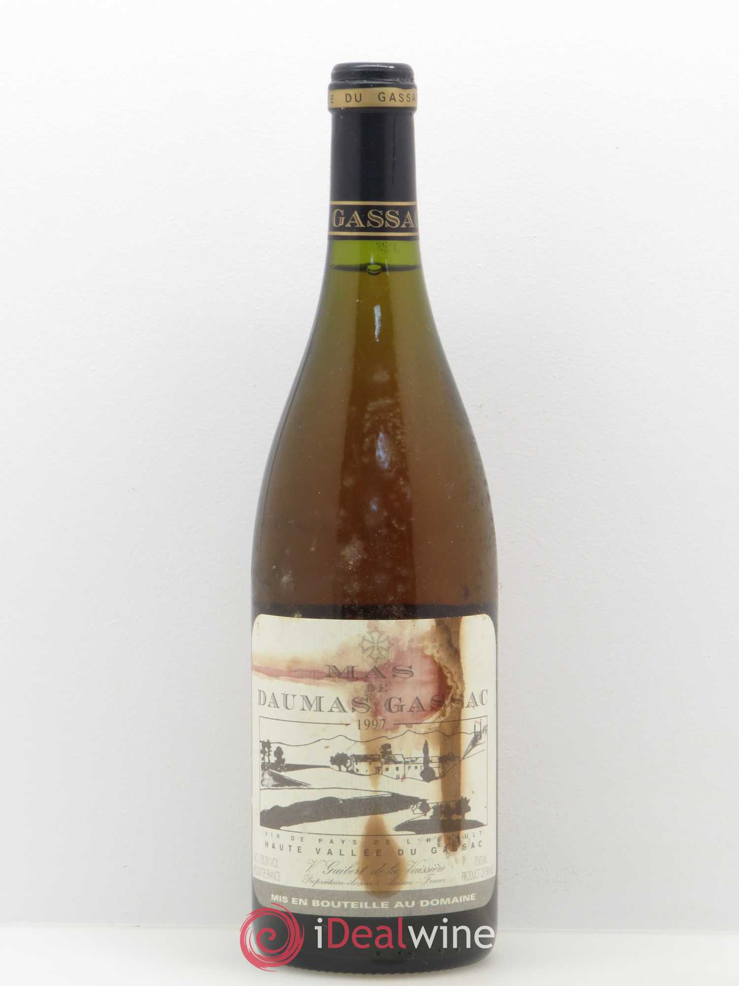 Saint-Guilhem-le-Désert - Cité d'Aniane Mas Daumas Gassac Famille Guibert de La Vaissière 1997 - Lot de 1 bouteille - 0
