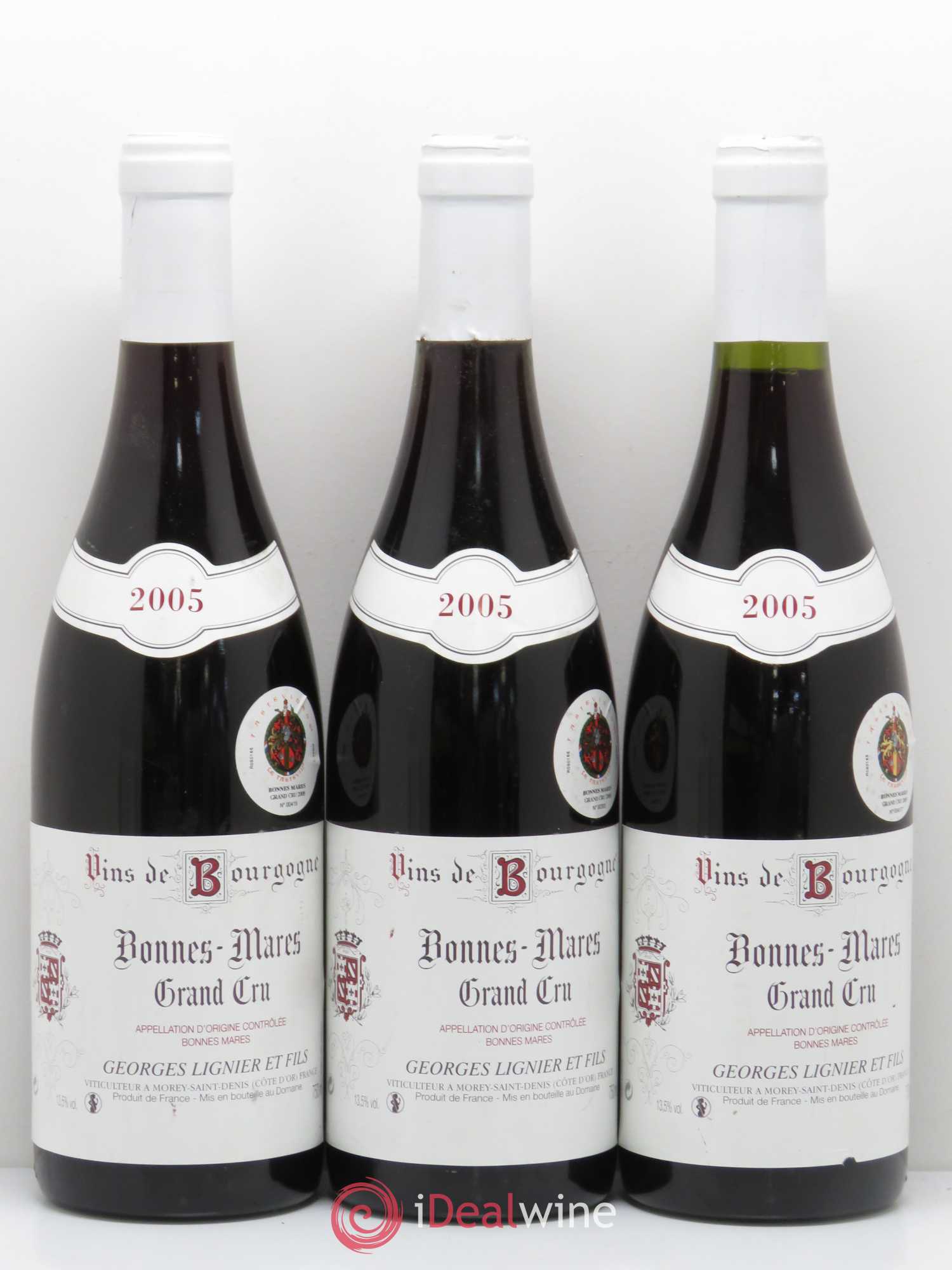Bonnes-Mares Grand Cru Georges Lignier (Domaine) 2005 - Lot de 3 bouteilles - 0