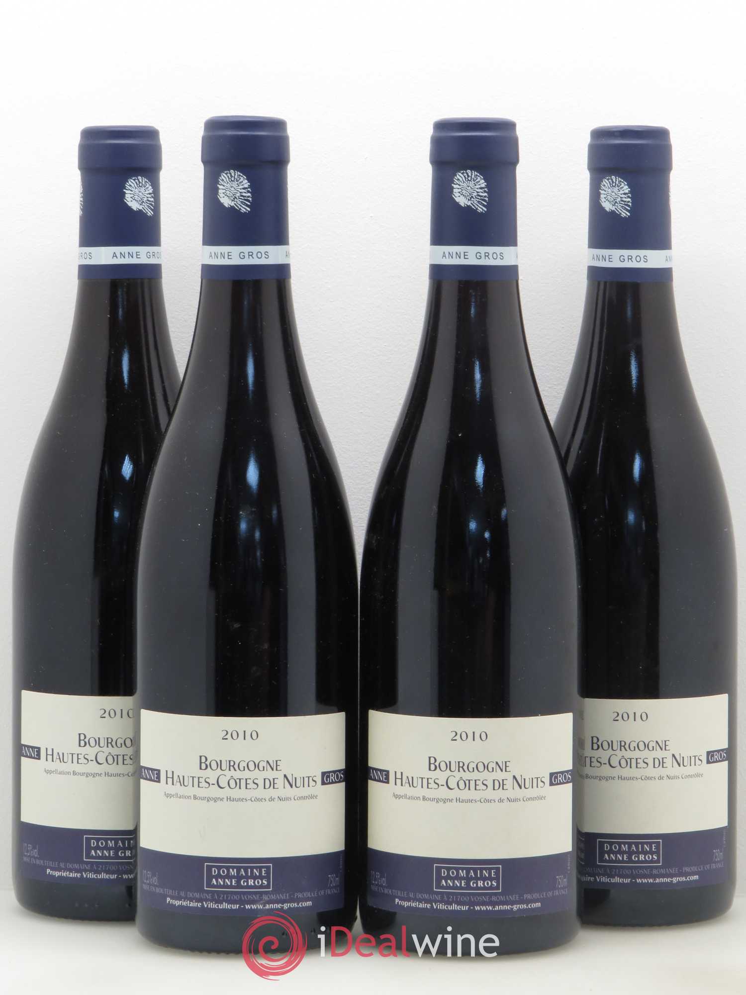 Hautes-Côtes de Nuits Anne Gros 2010 - Lot de 4 bouteilles - 0
