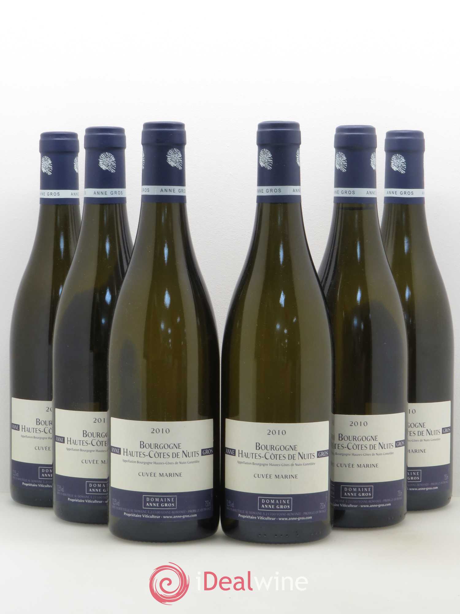 Hautes-Côtes de Nuits Cuvée Marine Anne Gros 2010 - Lot de 6 bouteilles - 0
