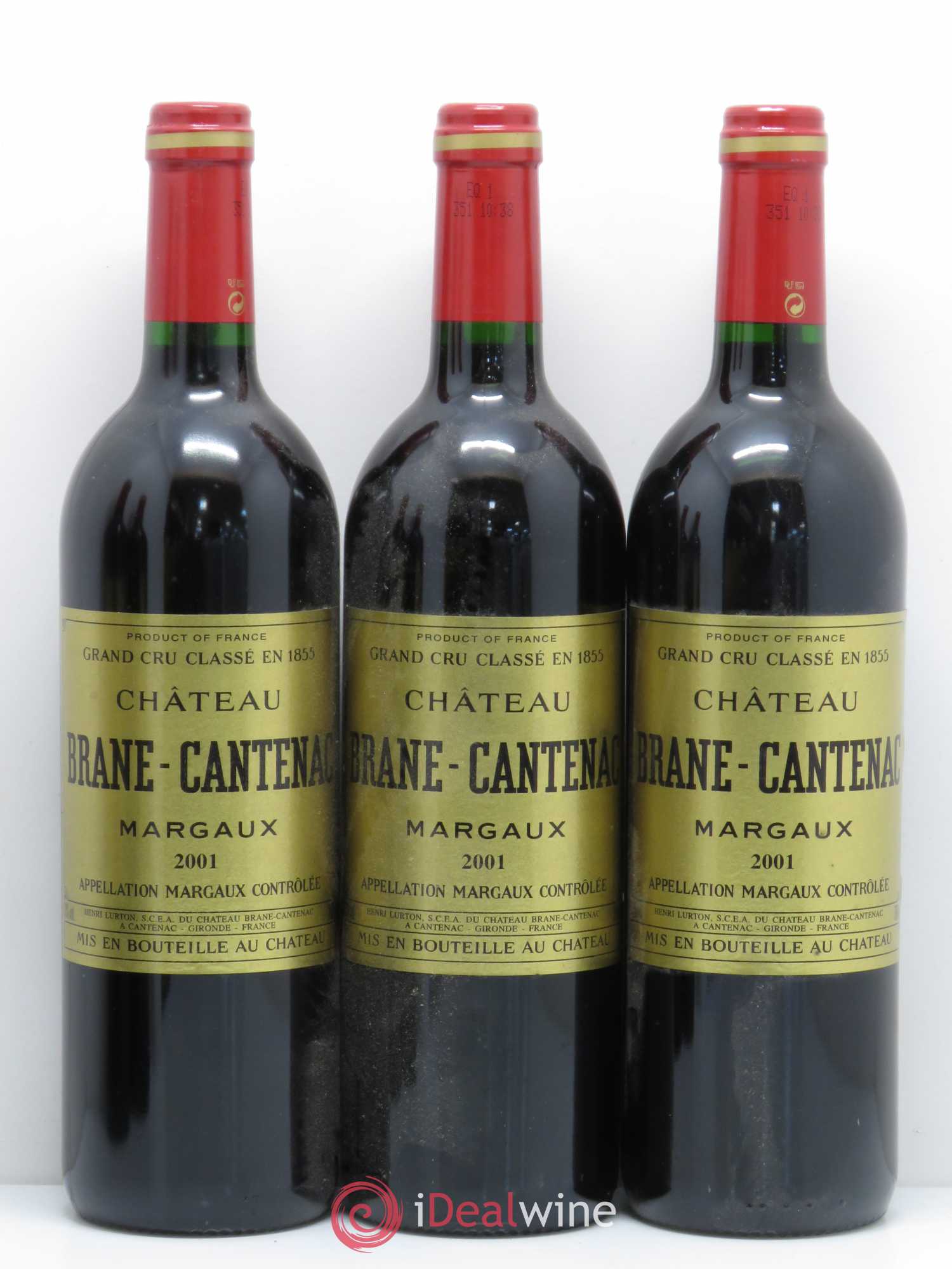 Château Brane Cantenac 2ème Grand Cru Classé 2001 - Lot de 5 bouteilles - 1
