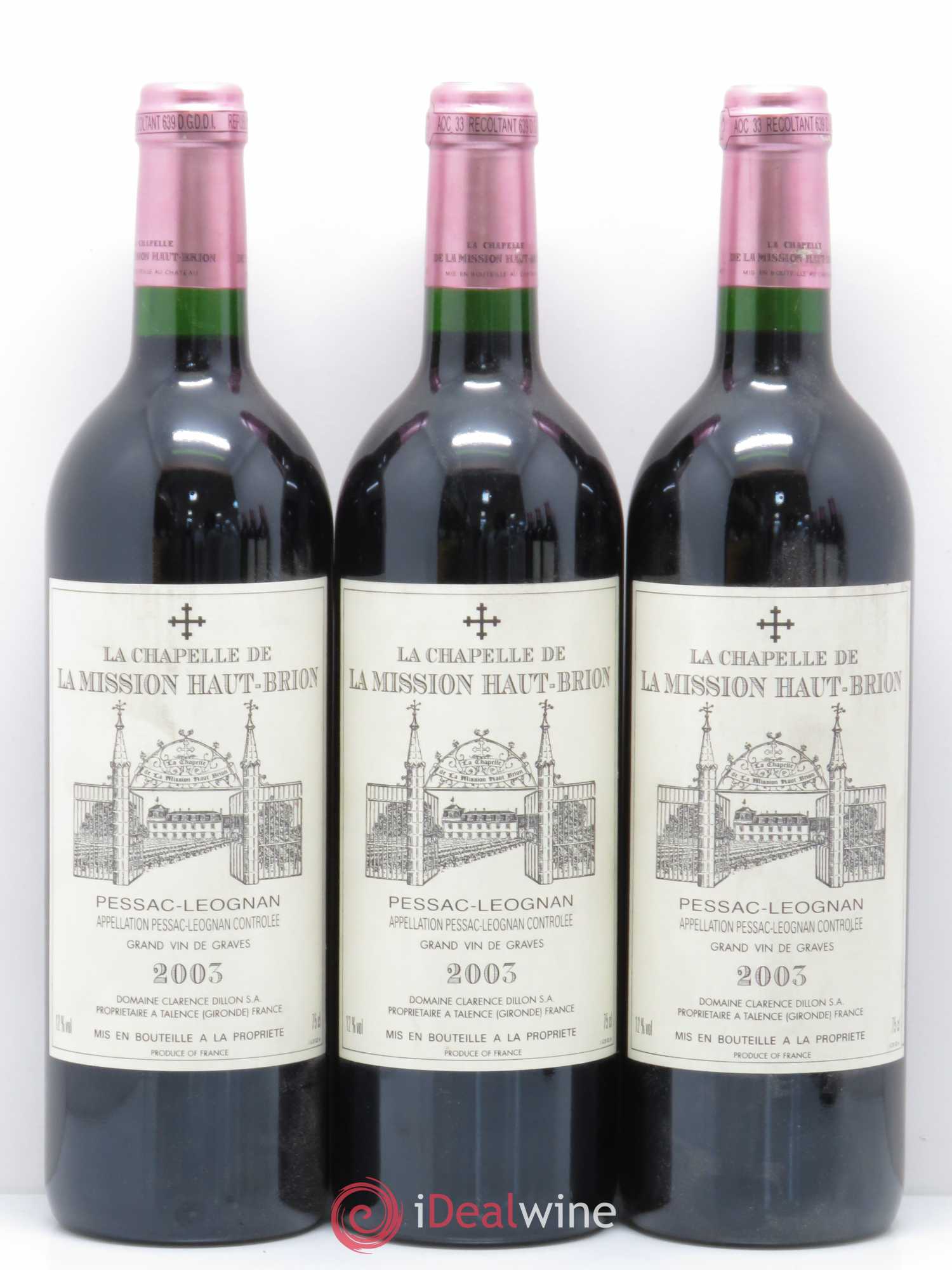 La Chapelle de La Mission Haut-Brion Second Vin 2003 - Lot de 6 bouteilles - 2