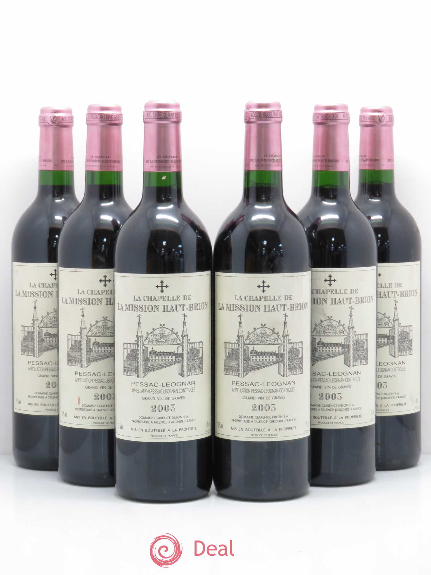 La Chapelle de La Mission Haut-Brion Second Vin 2003 - Lot de 6 bouteilles - 0