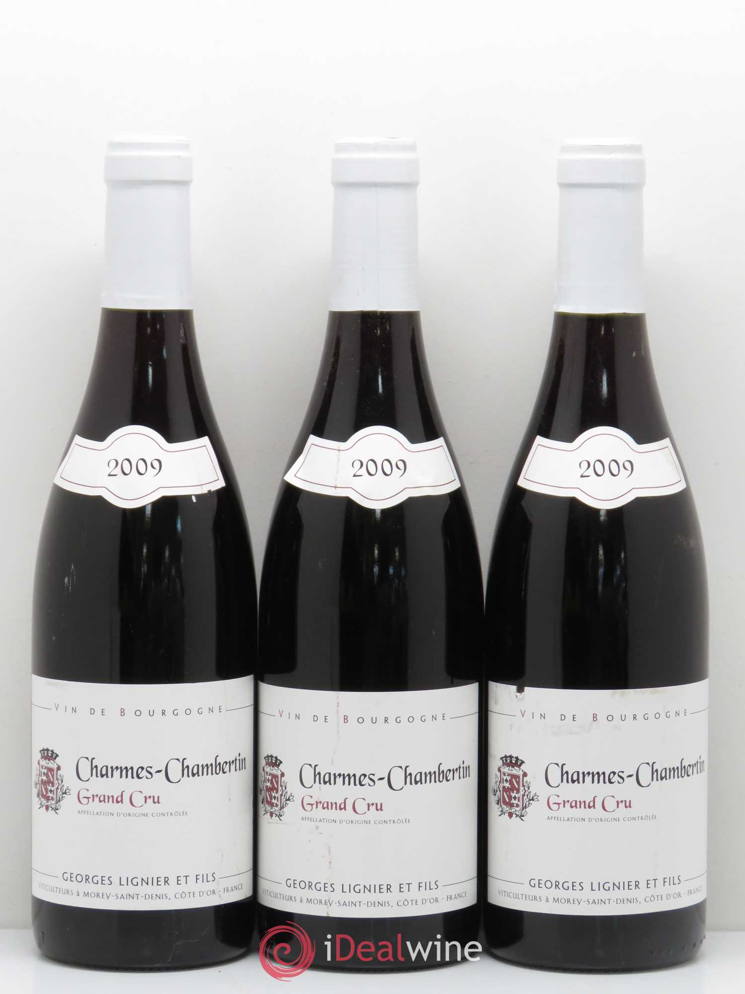 Charmes-Chambertin Grand Cru Domaine Georges Lignier 2009 - Lot de 3 bouteilles - 0