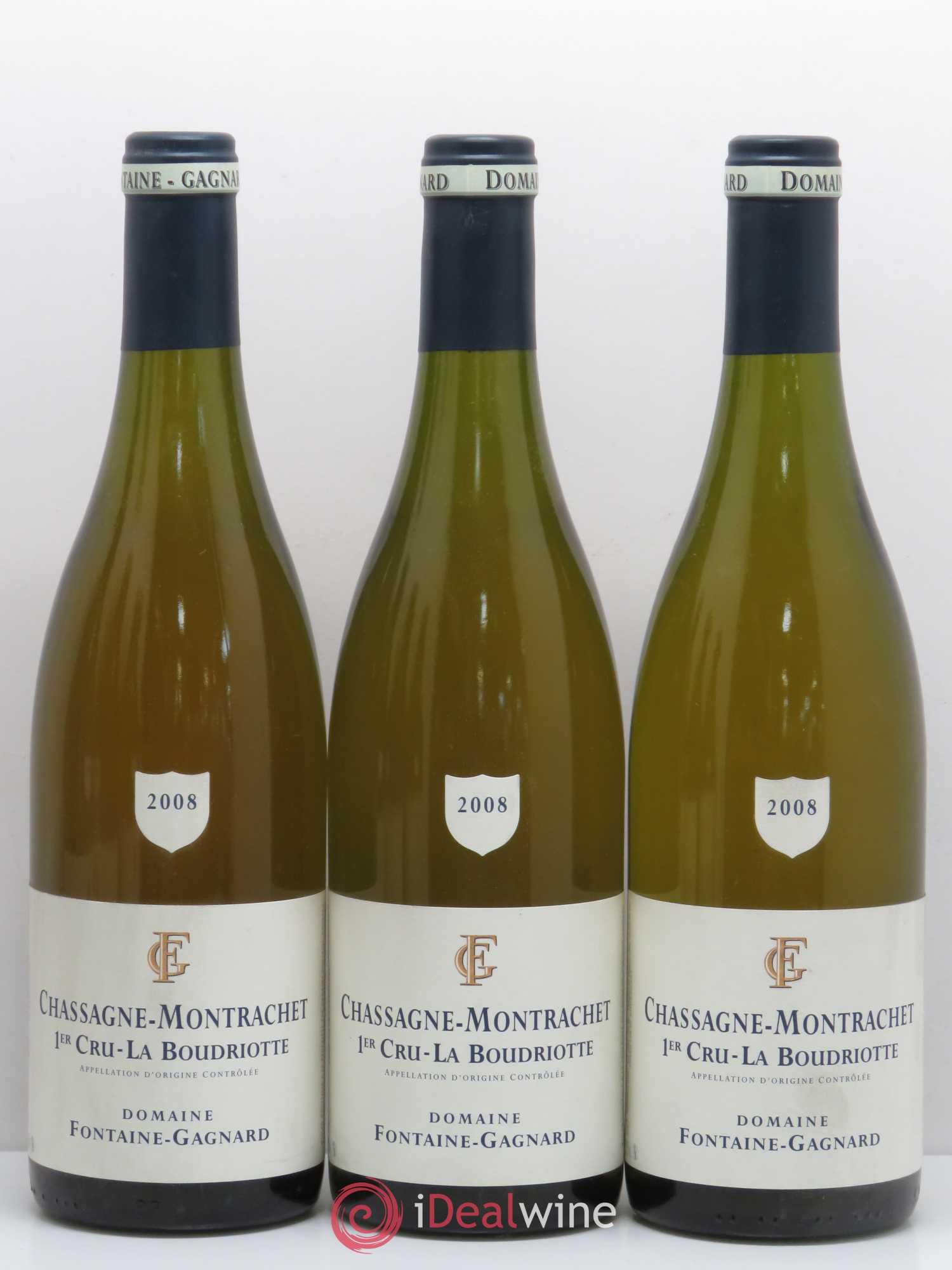 Chassagne-Montrachet 1er Cru Boudriotte Domaine Fontaine Gagnard 2008 - Posten von 6 Flaschen - 1