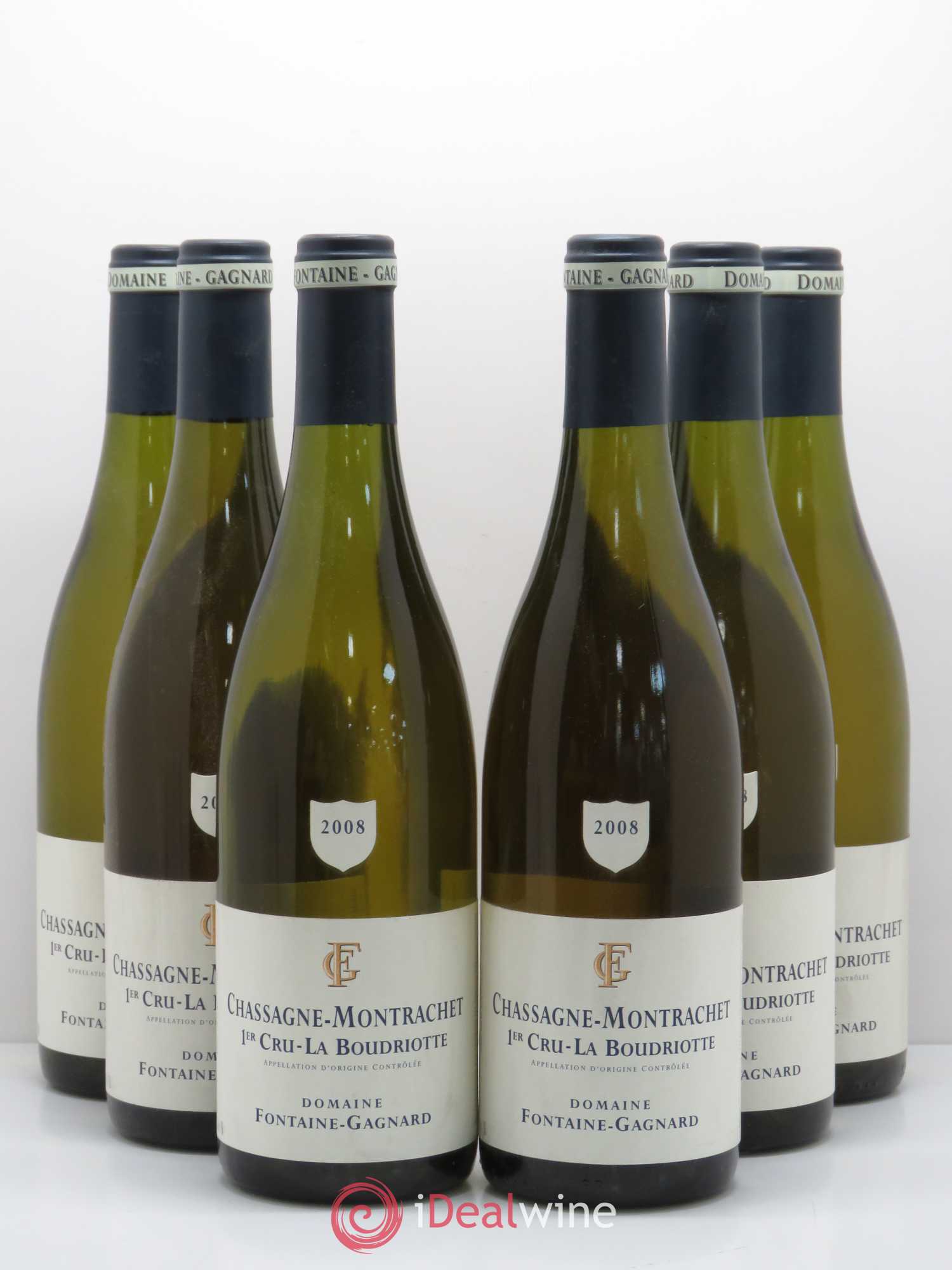Chassagne-Montrachet 1er Cru Boudriotte Domaine Fontaine Gagnard 2008 - Posten von 6 Flaschen - 0