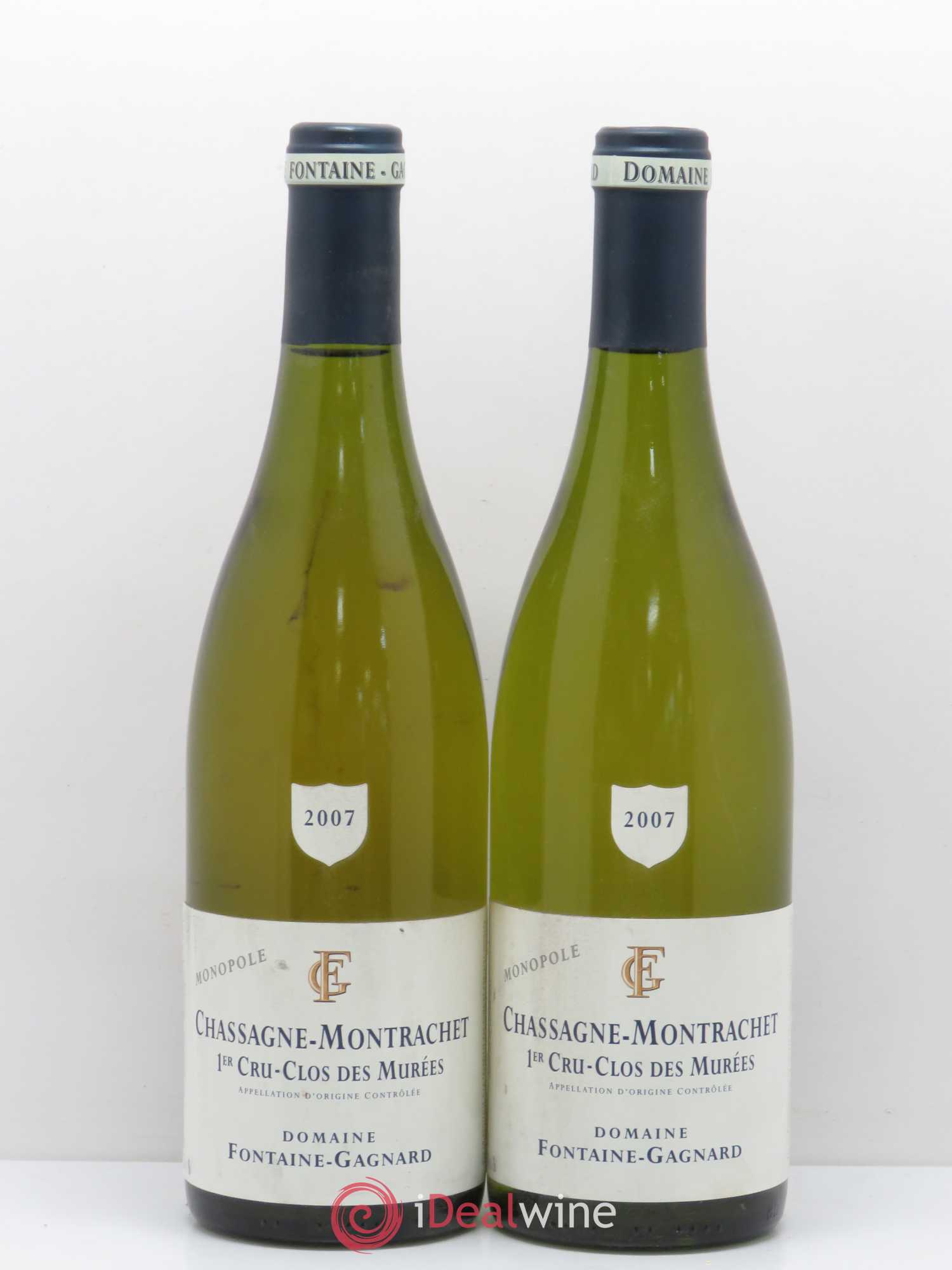 Chassagne-Montrachet 1er Cru Clos des Murees Domaine Fontaine Gagnard 2007 - Lot of 5 bottles - 2